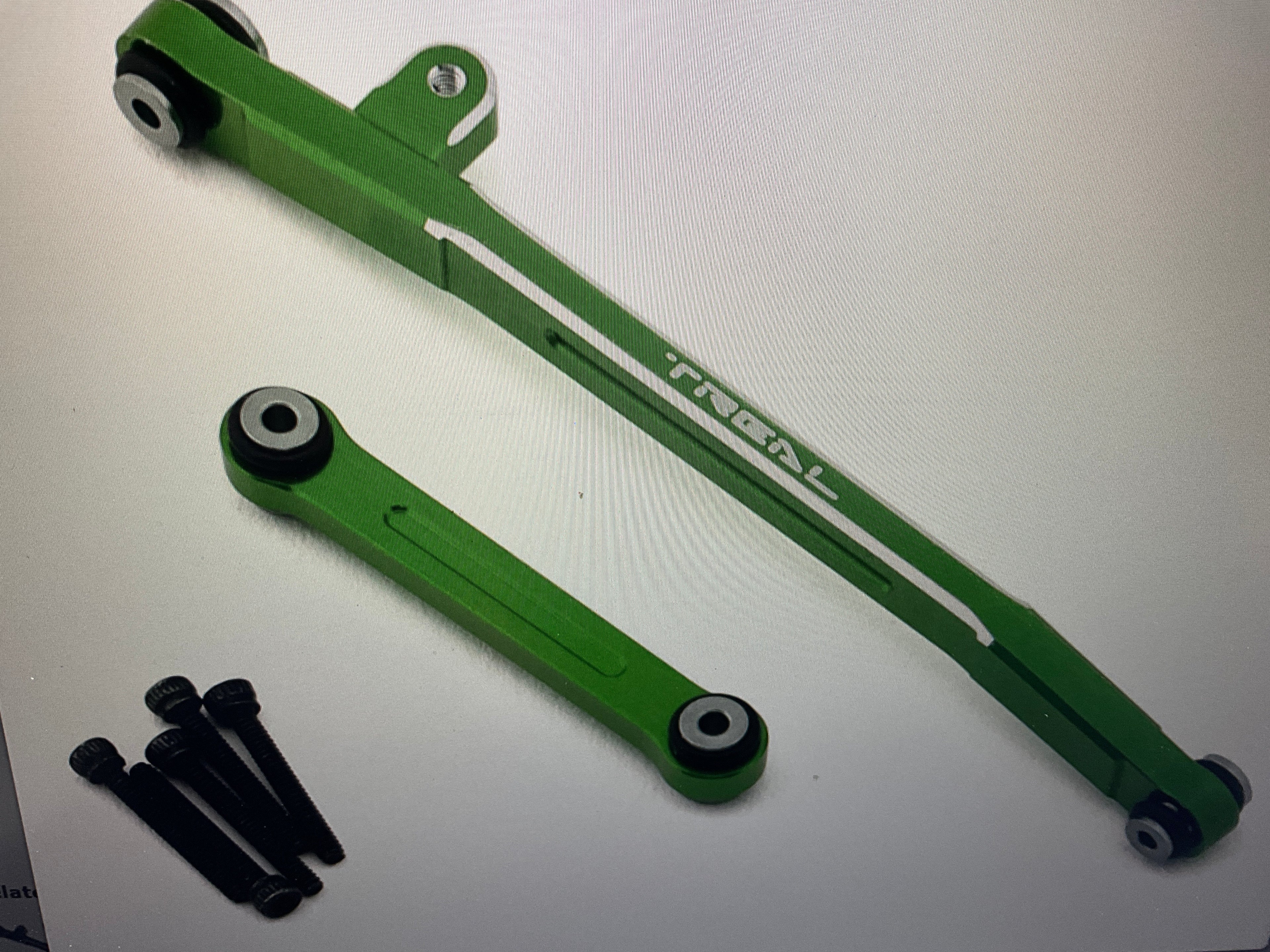 Treal Hobby Axial SCX24 V2 Aluminum Steering Links Set (Green)
