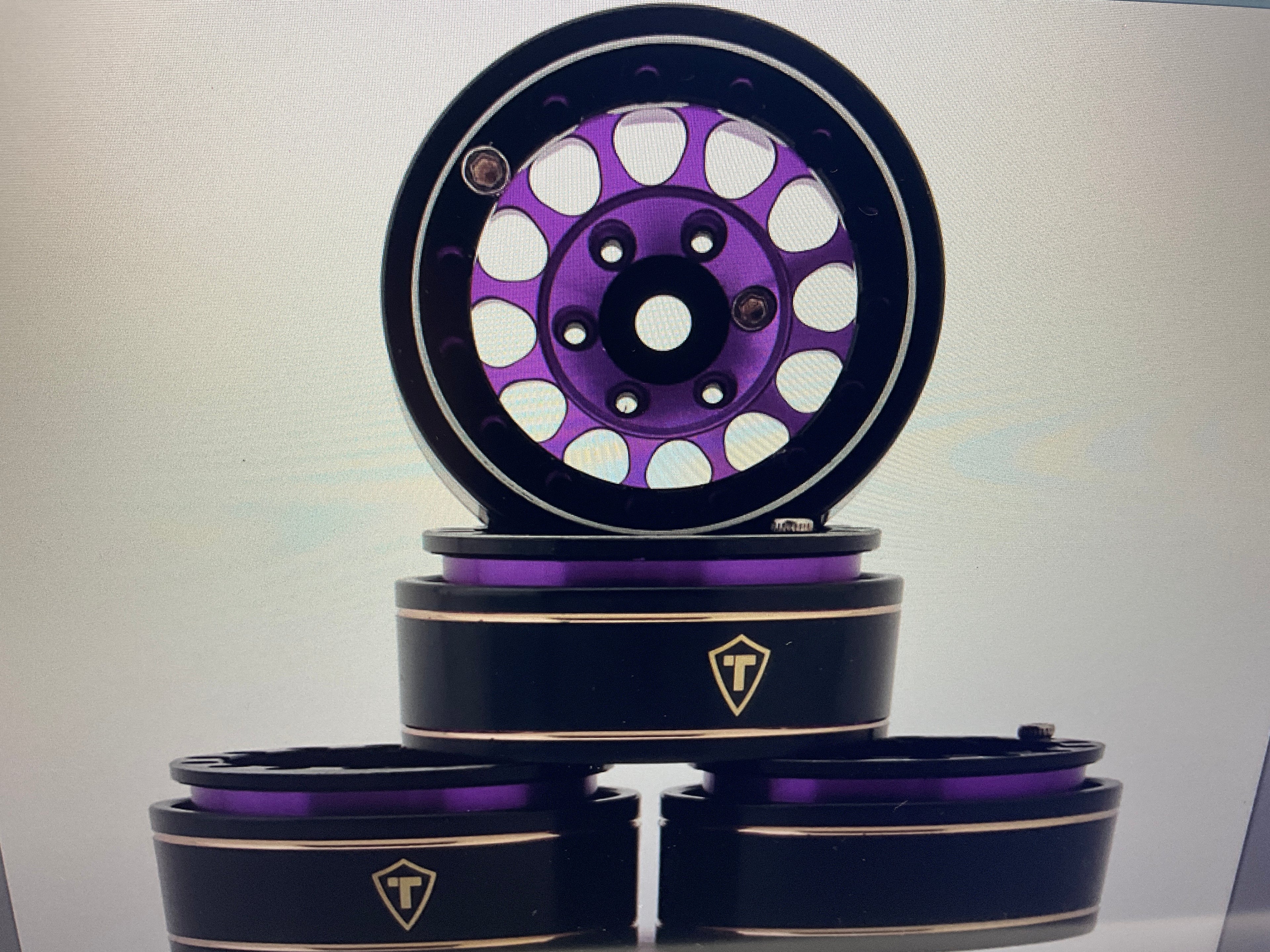 Treal Hobby Type I 1.0" Classic 12-Spoke Beadlock Wheels (4) (27.2g)