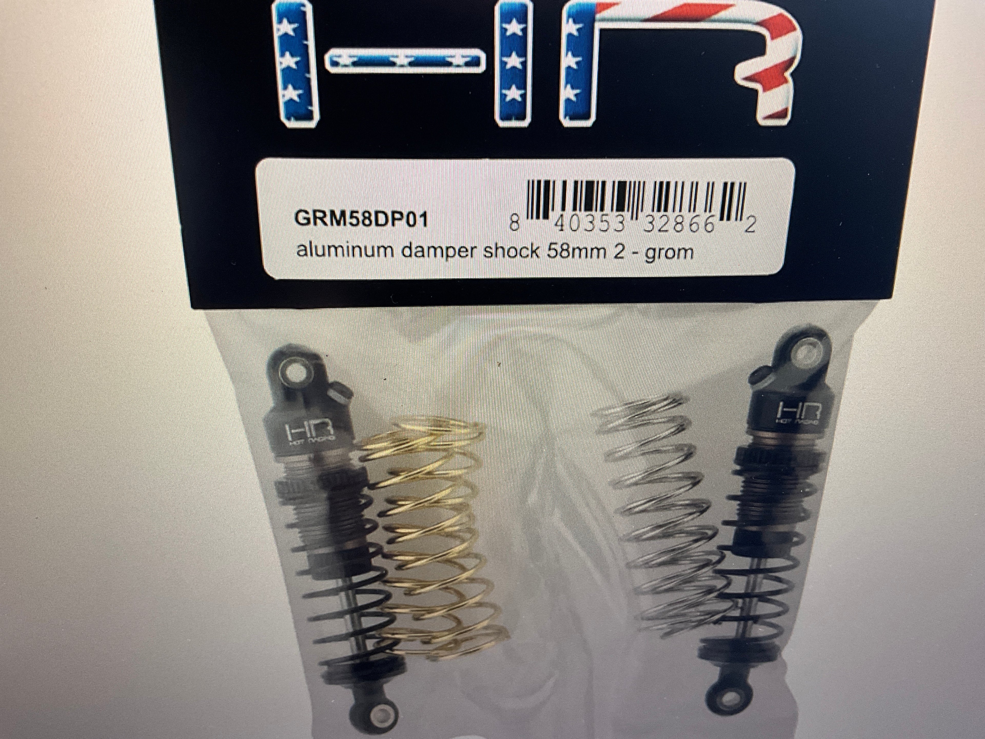 Hot Racing Arrma Grom 58mm Aluminum Shock Set (2) (Front/Rear)