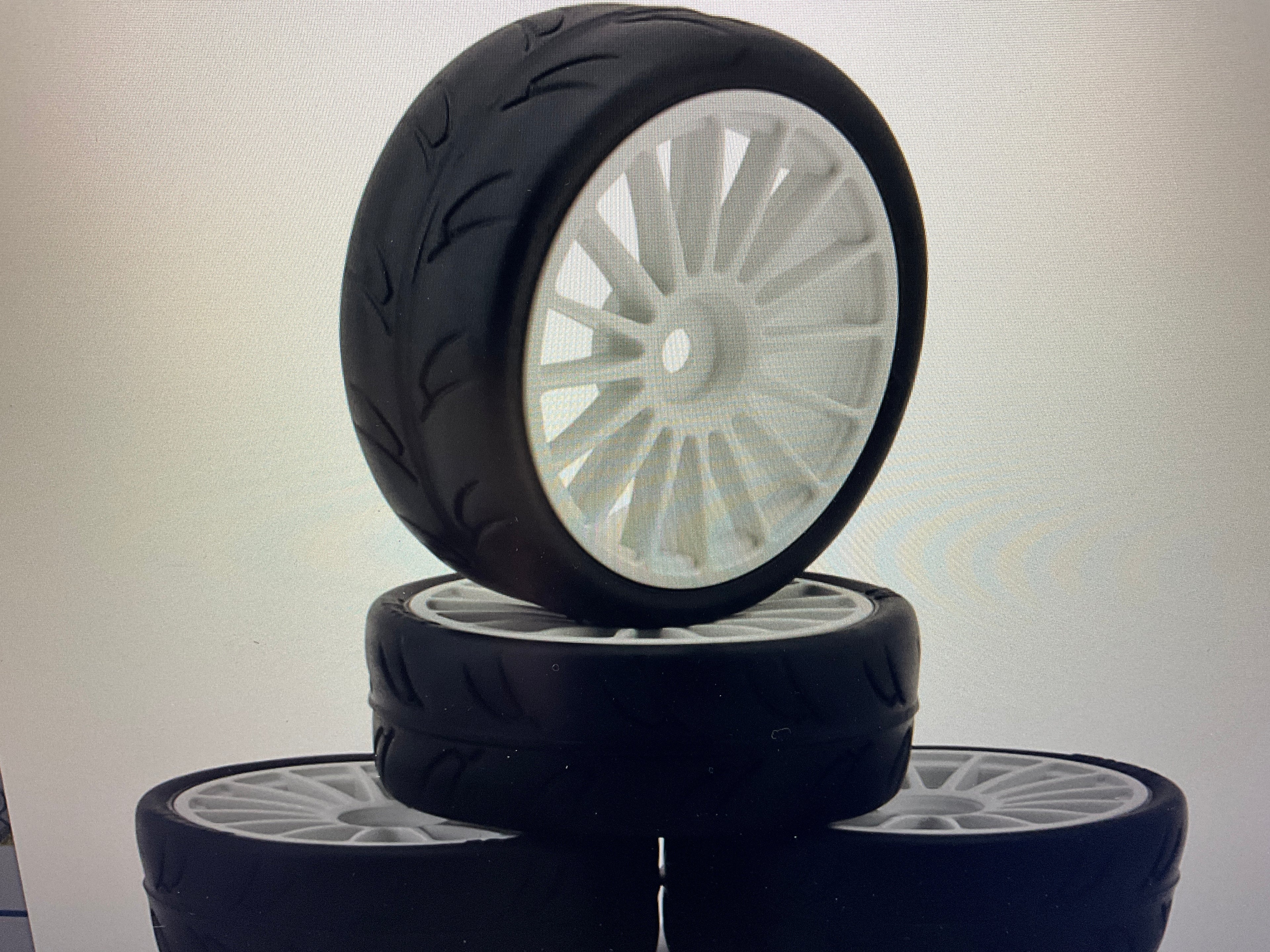 Yeah Racing Zero-Max S01 1/10 Touring Car Pre-Mount w/12mm Hex (4) (Street Compound)