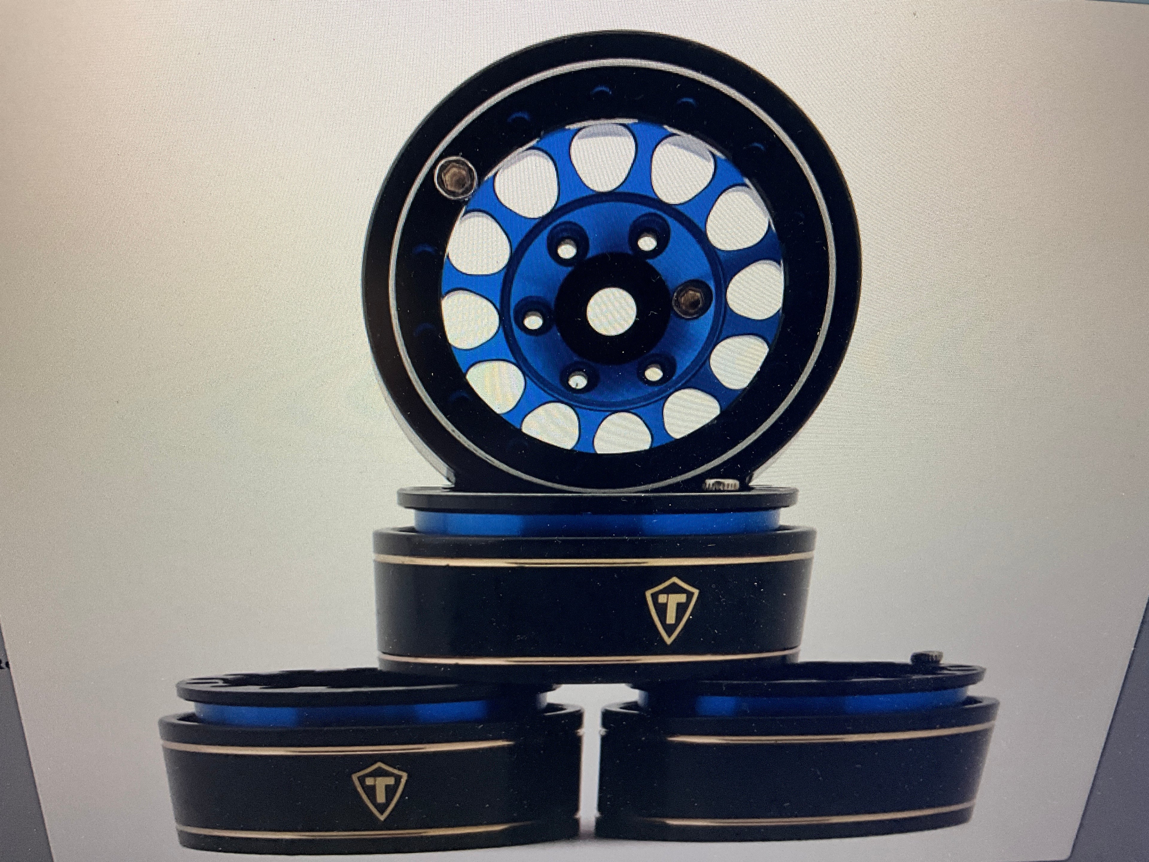 Treal Hobby Type I 1.0" Classic 12-Spoke Beadlock Wheels (4) (27.2g)
