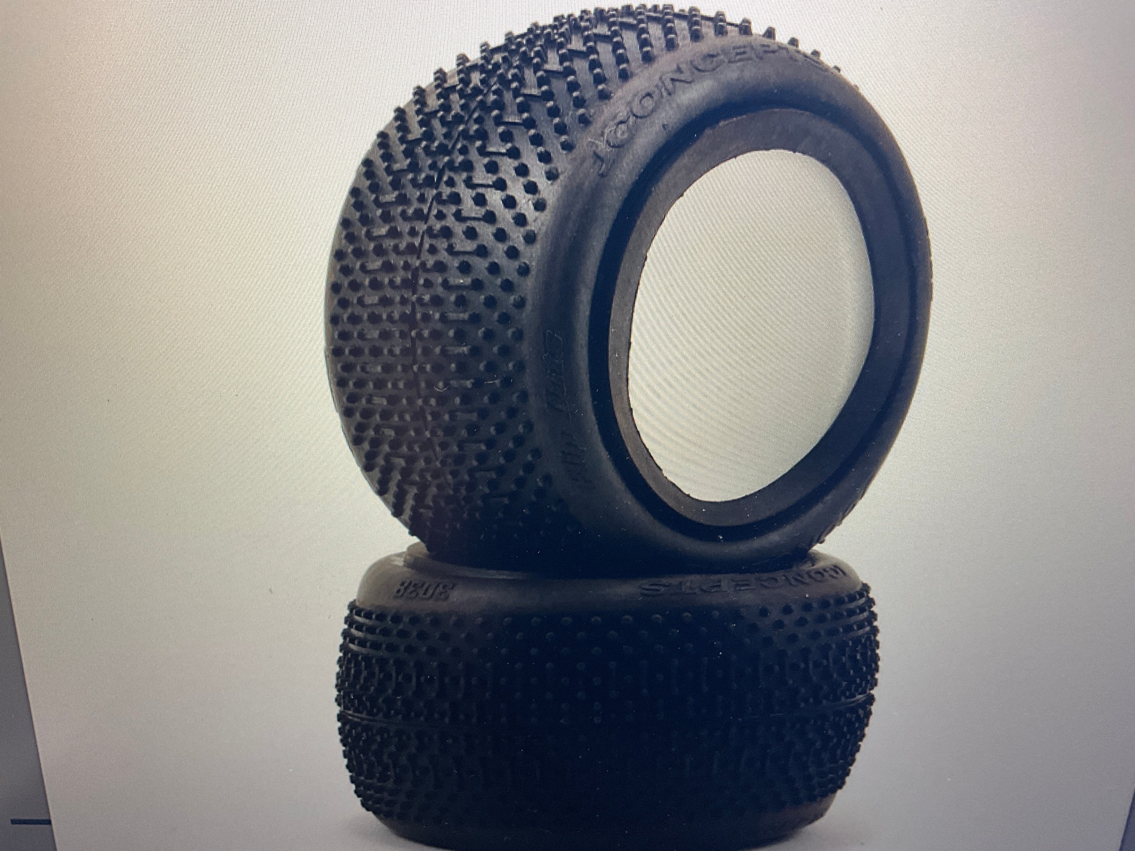 JConcepts Flip Outs 2.2" 1/10th Rear Buggy Tires (2) (Green)