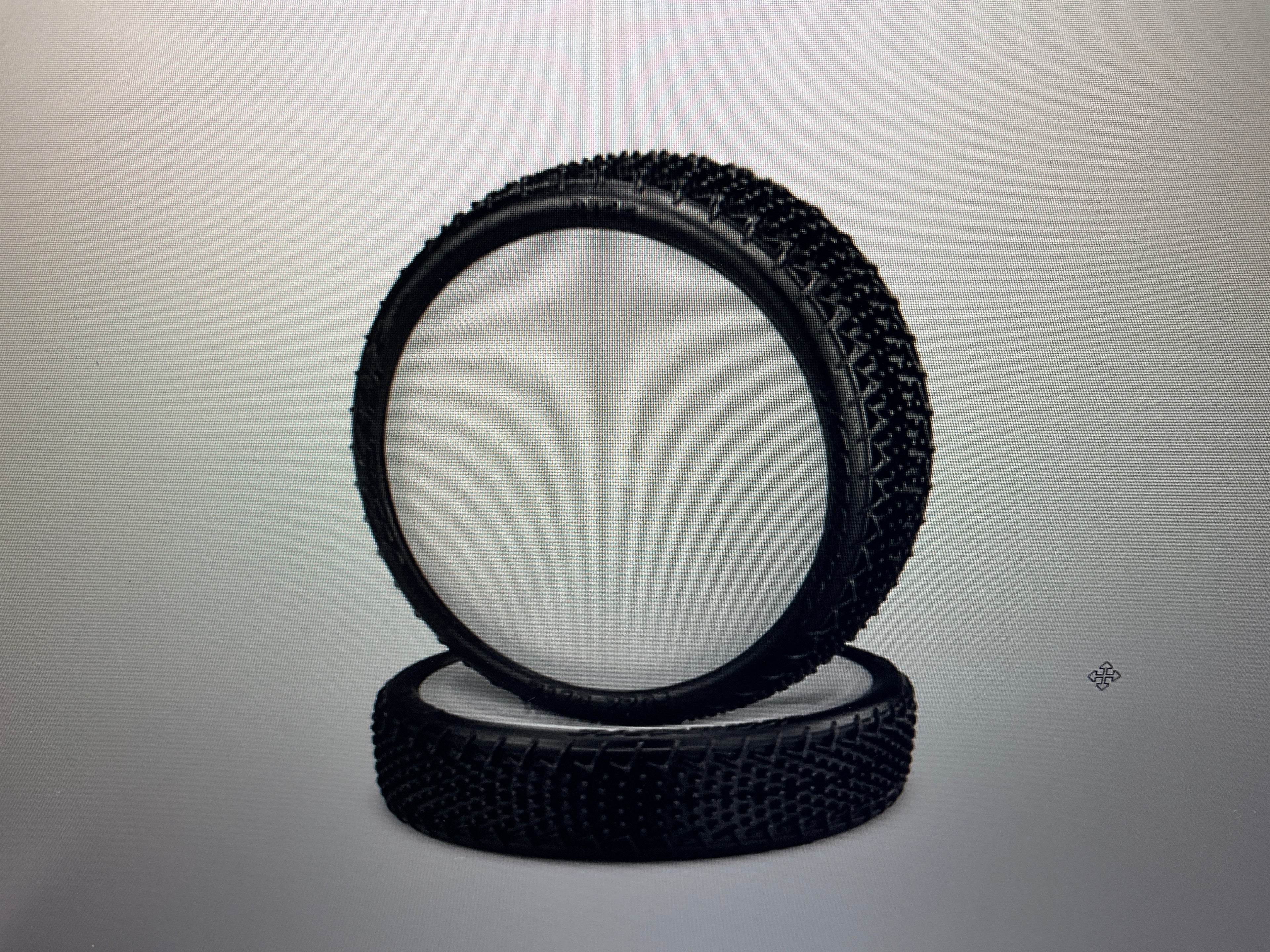JConcepts Fuzz Bite LP 2.2" Pre-Mounted 2WD Front Buggy Carpet Tires (White) (2) (Pink) w/12mm Hex
