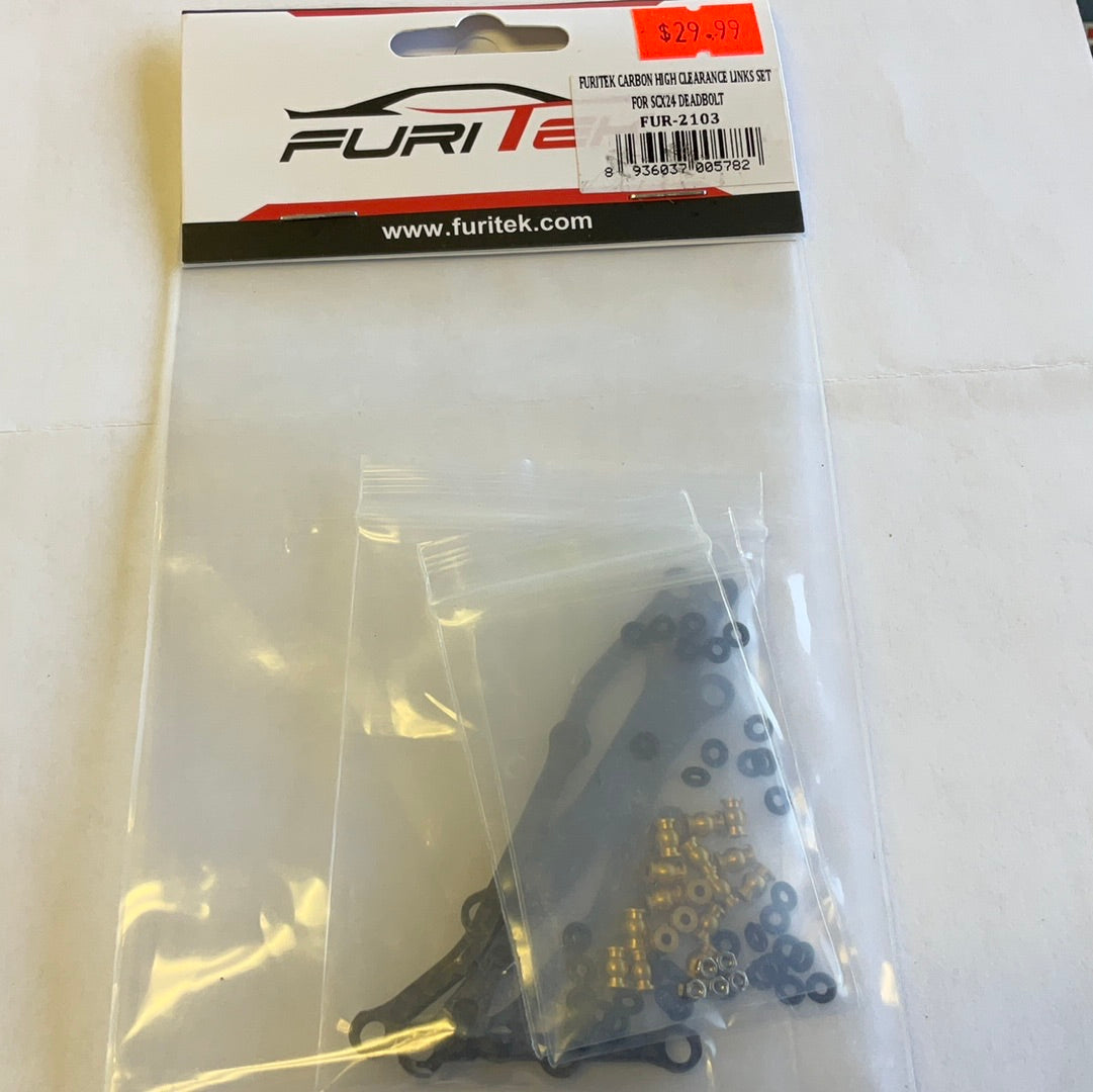 Furitek SCX24 Deadbolt High Clearance Carbon Fiber Links
