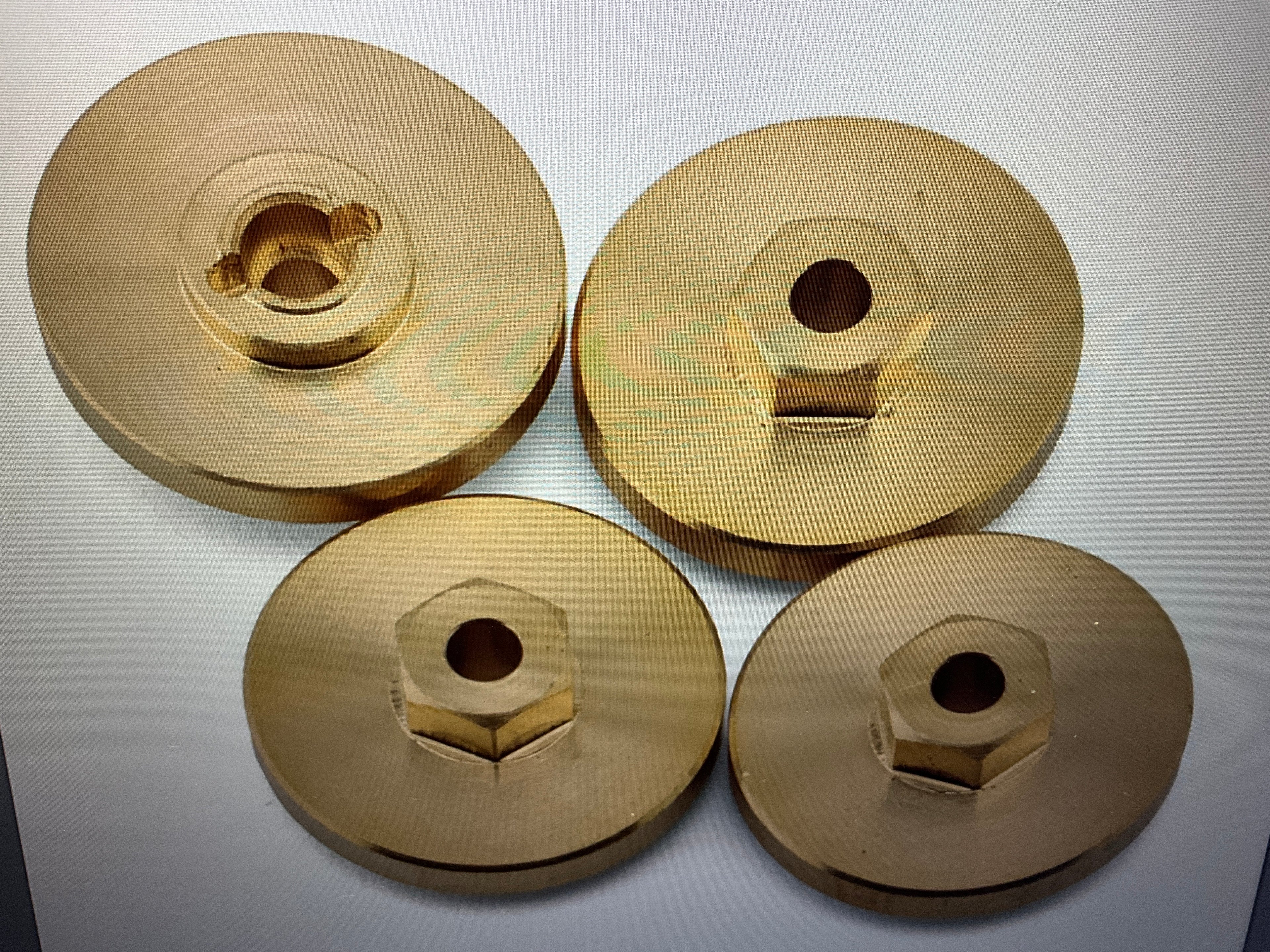 HPI Venture18 CC 7mm Brass Hex Hubs (+4mm) (4)