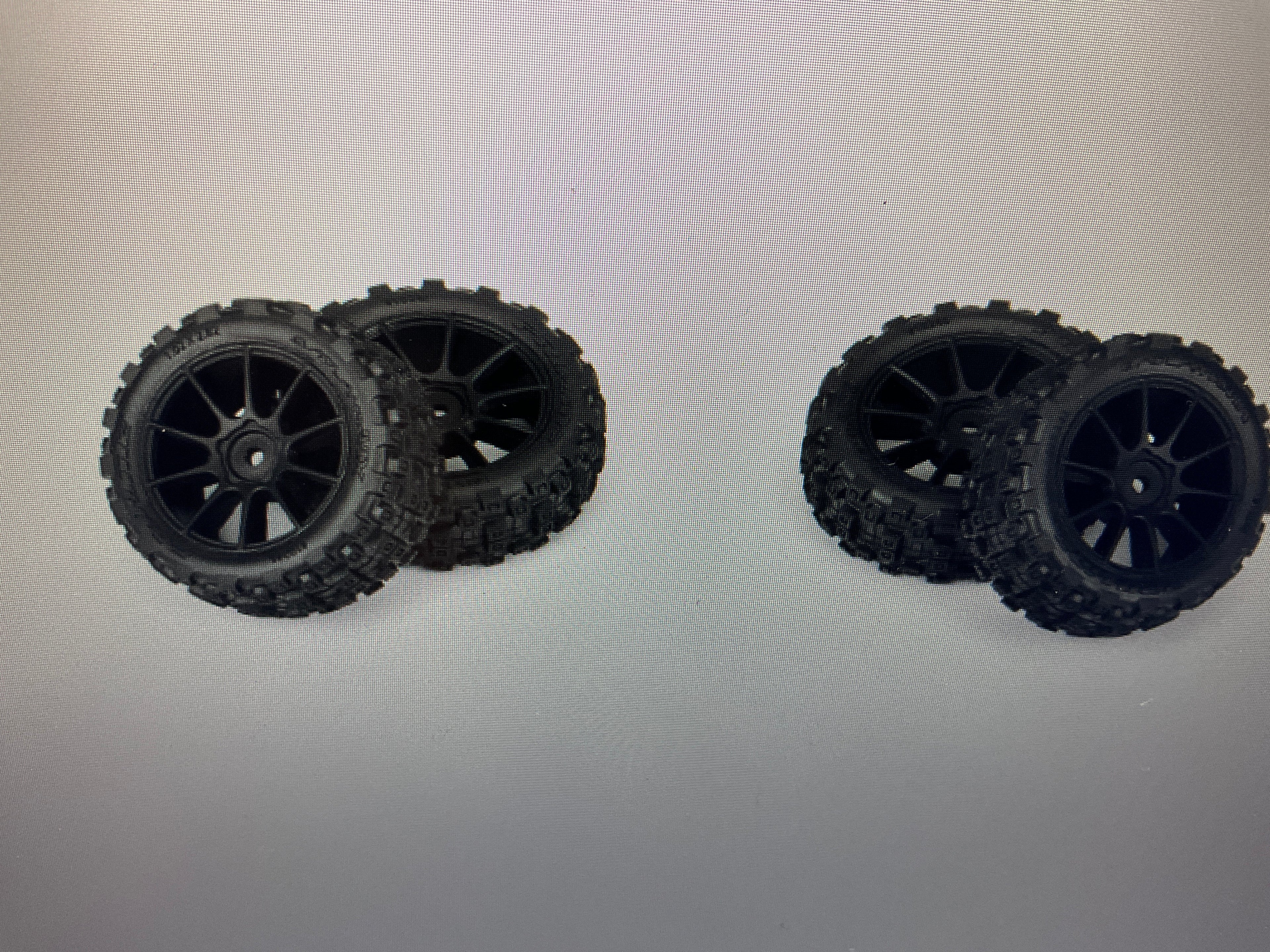 PROLINE Badlands MX 1.9" Buggy Tires MTD Mach-10 Black Wheels: Typhon GROM
