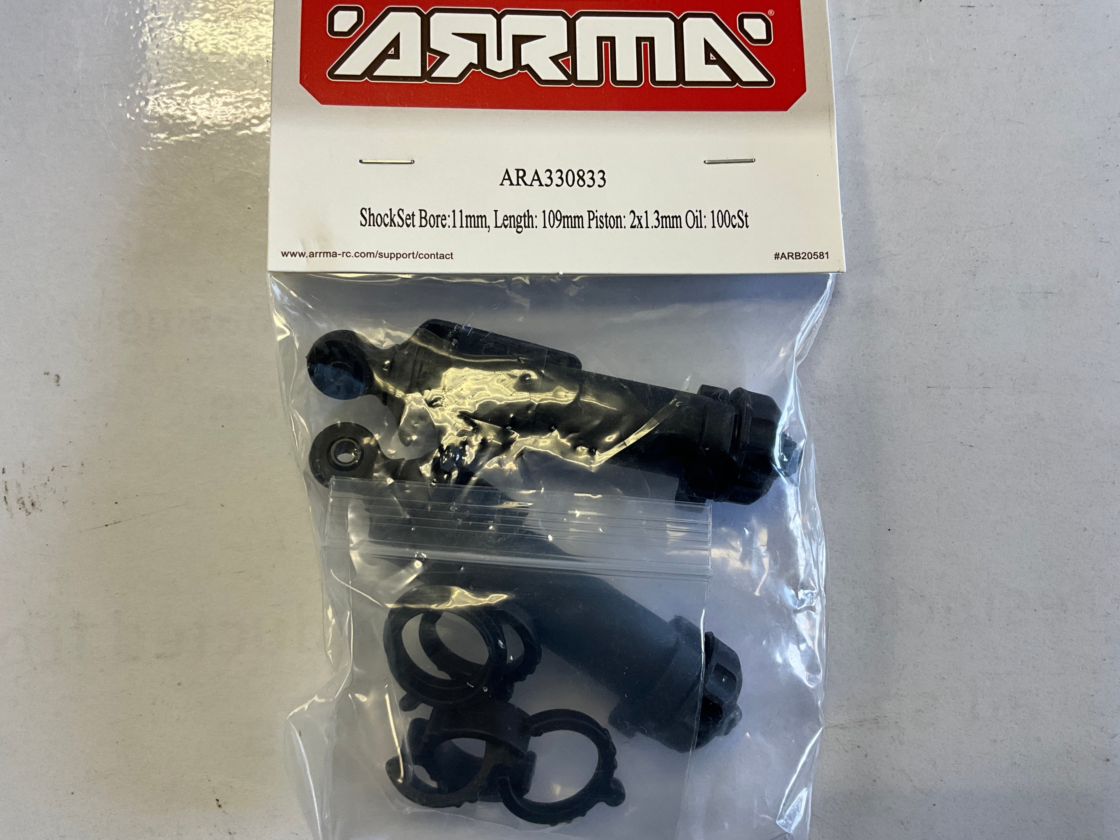 ARRMA Shock Set 11mm Bore, 109mm Length, 100cSt Oil