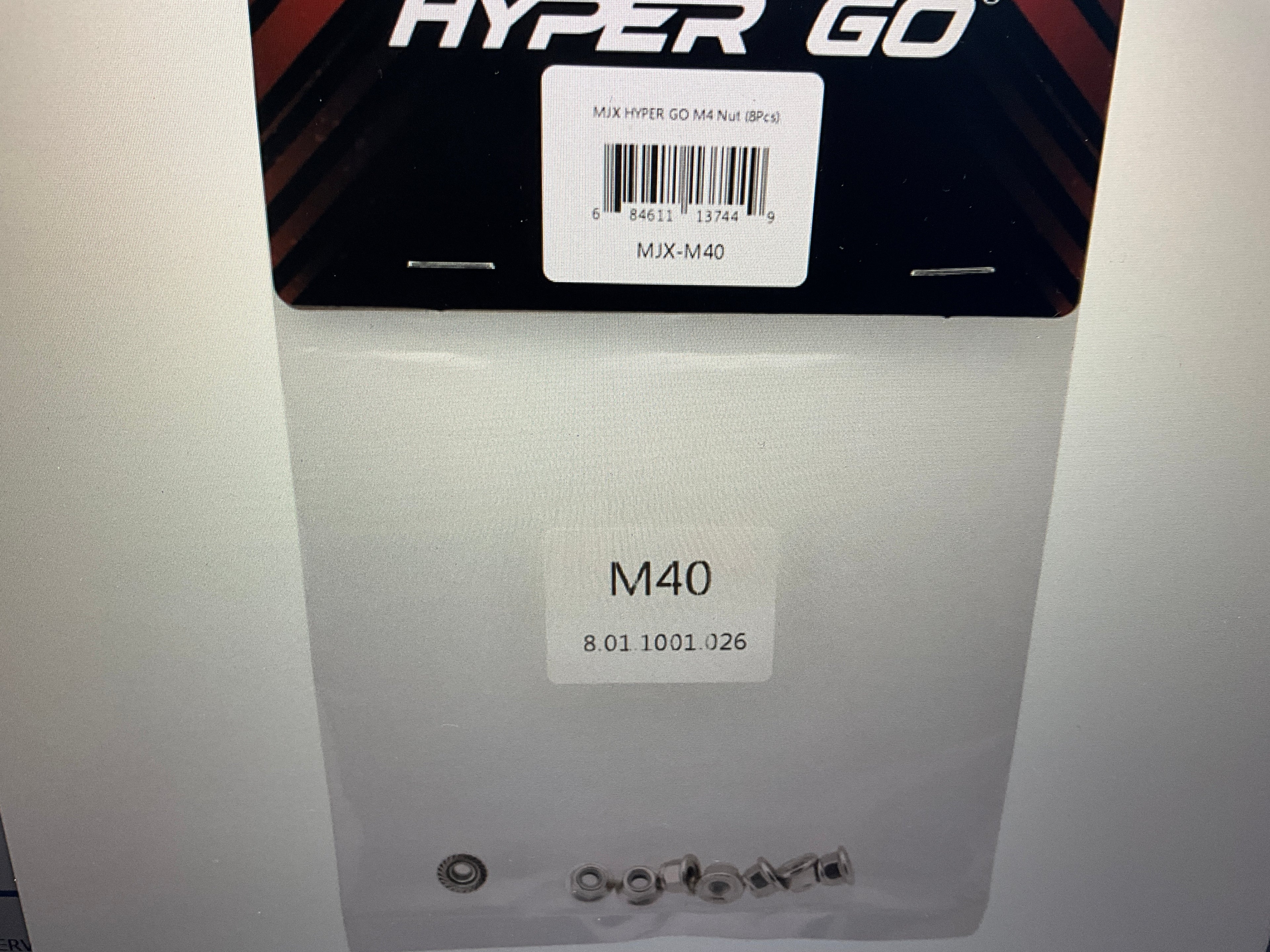 MJX HYPER GO 4mm Metal Nut Set (8)