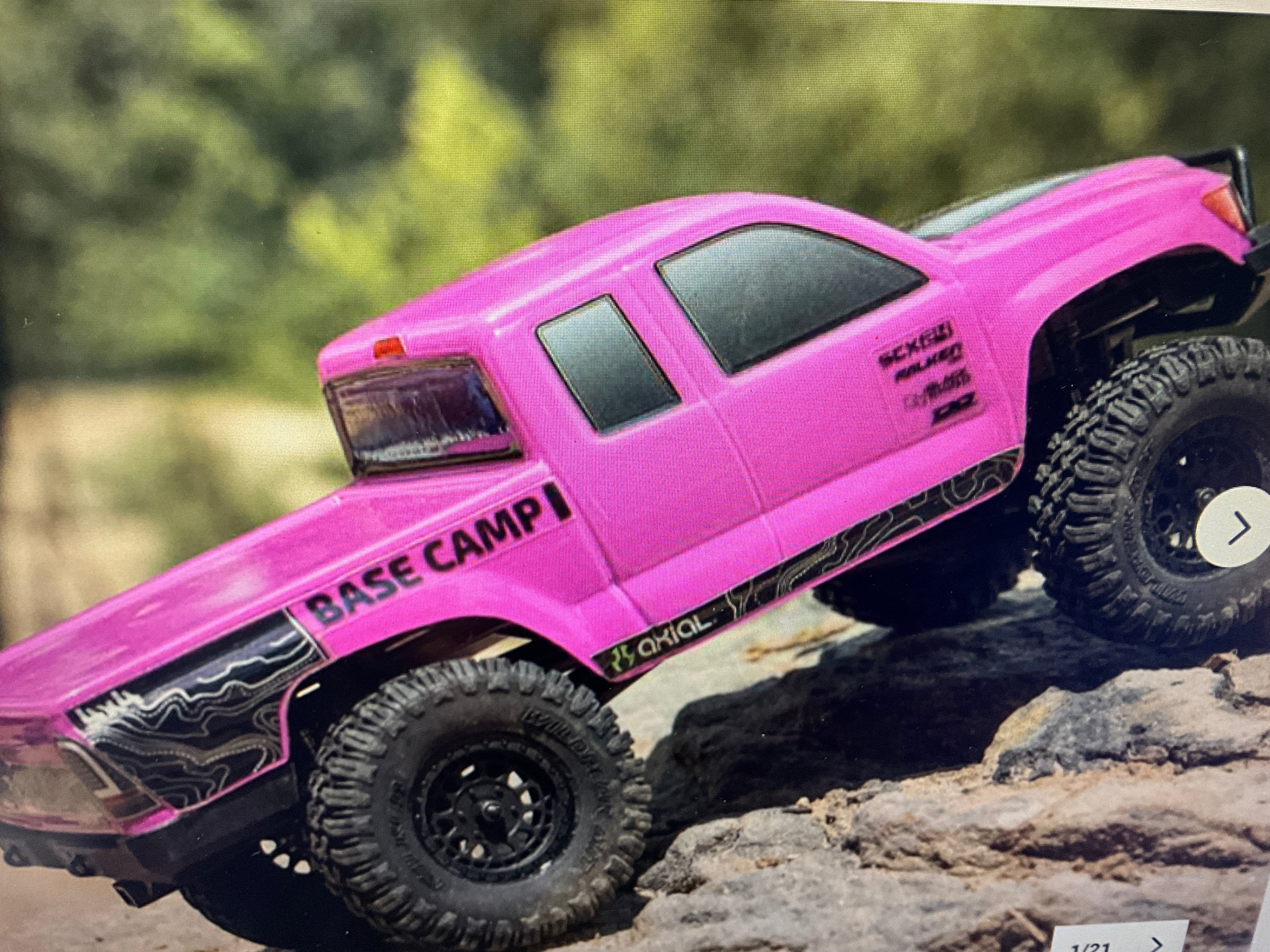 AXIAL 1/24 SCX24 Base Camp 4WD Rock Crawler Brushed RTR with Battery & Charger
