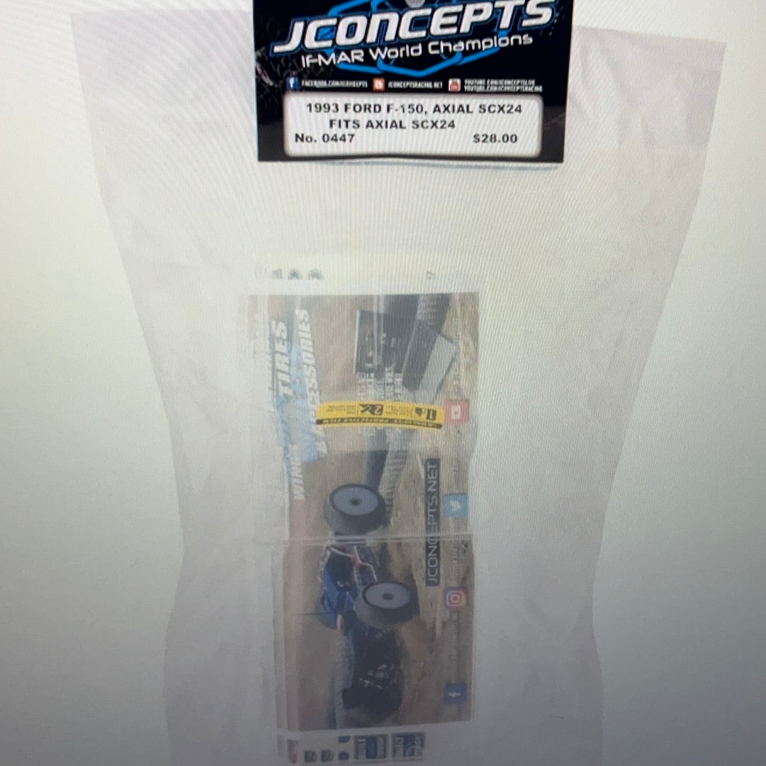 JConcepts Axial SCX24 1993 Ford F-150 Mini Crawler Body (Clear)