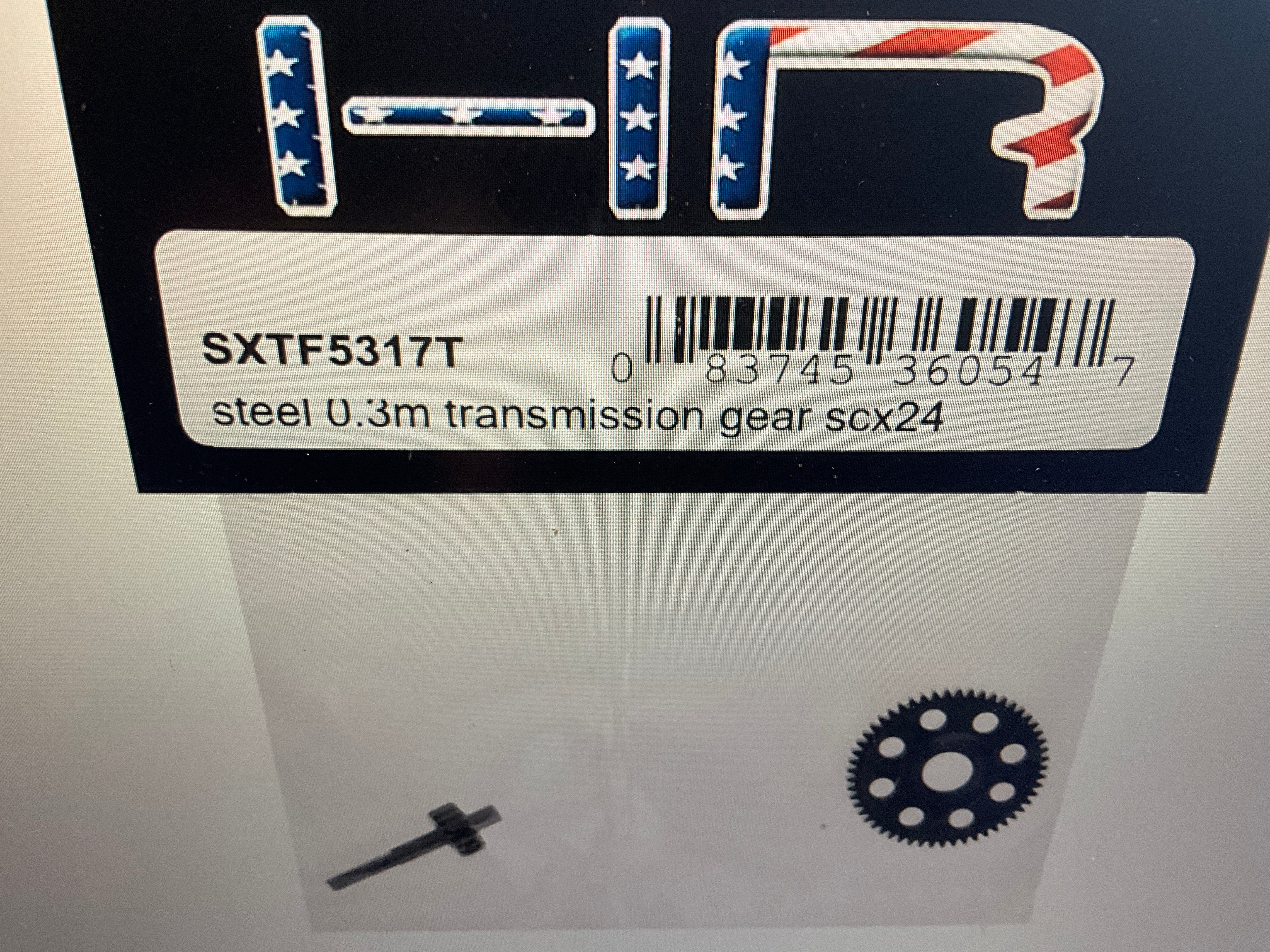 Hot Racing Axial SCX24 Steel 0.3M Transmission Gear Set