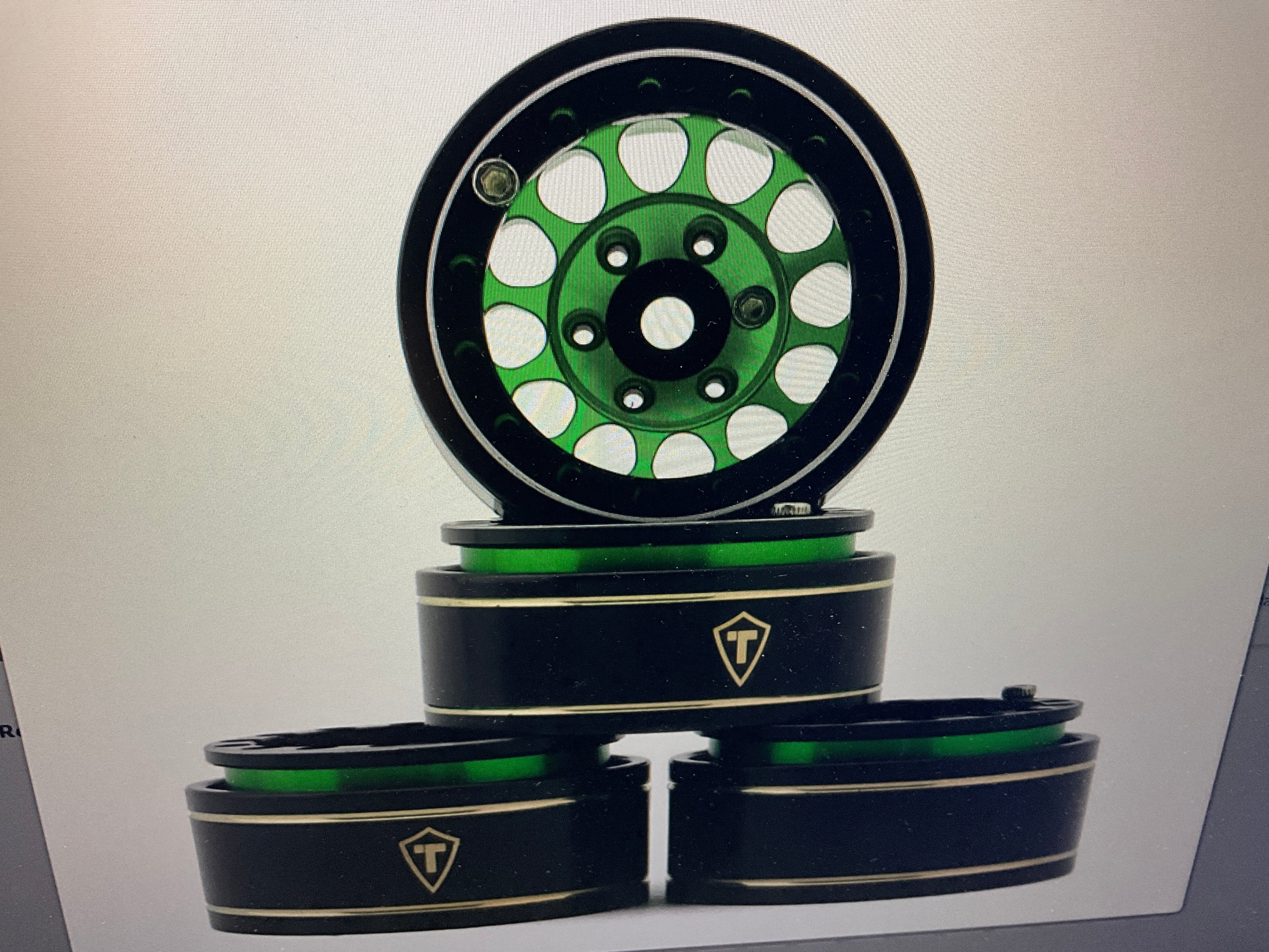 Treal Hobby Type I 1.0" Classic 12-Spoke Beadlock Wheels (4) (27.2g)