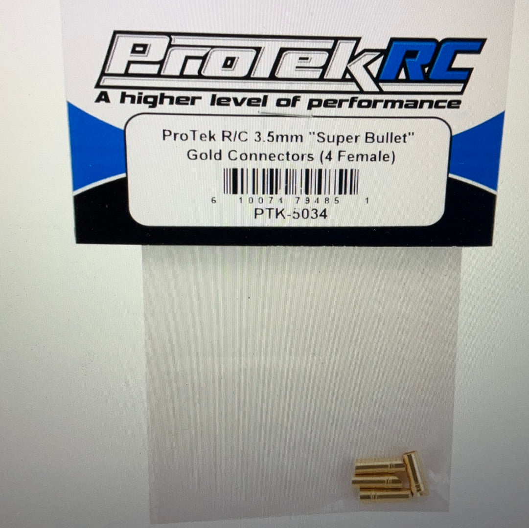 ProTek RC 3.5mm "Super Bullet" Gold Connectors (4 Female)