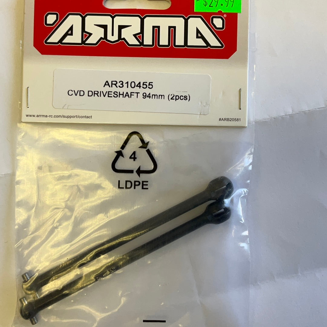 ARRMA CVD Driveshaft, 94mm (2)