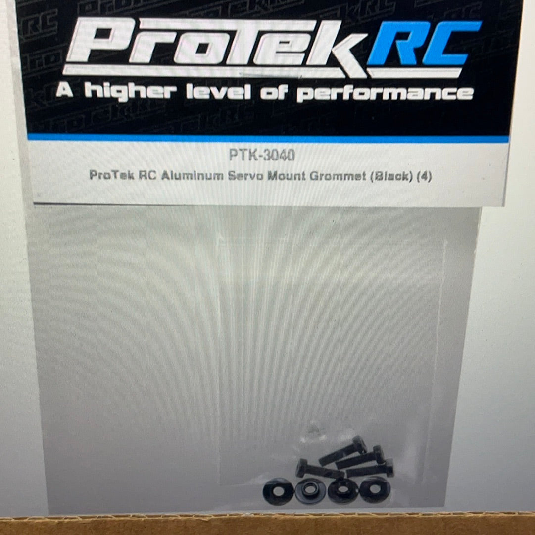 ProTek RC Aluminum Servo Mount Grommet (Black) (4)