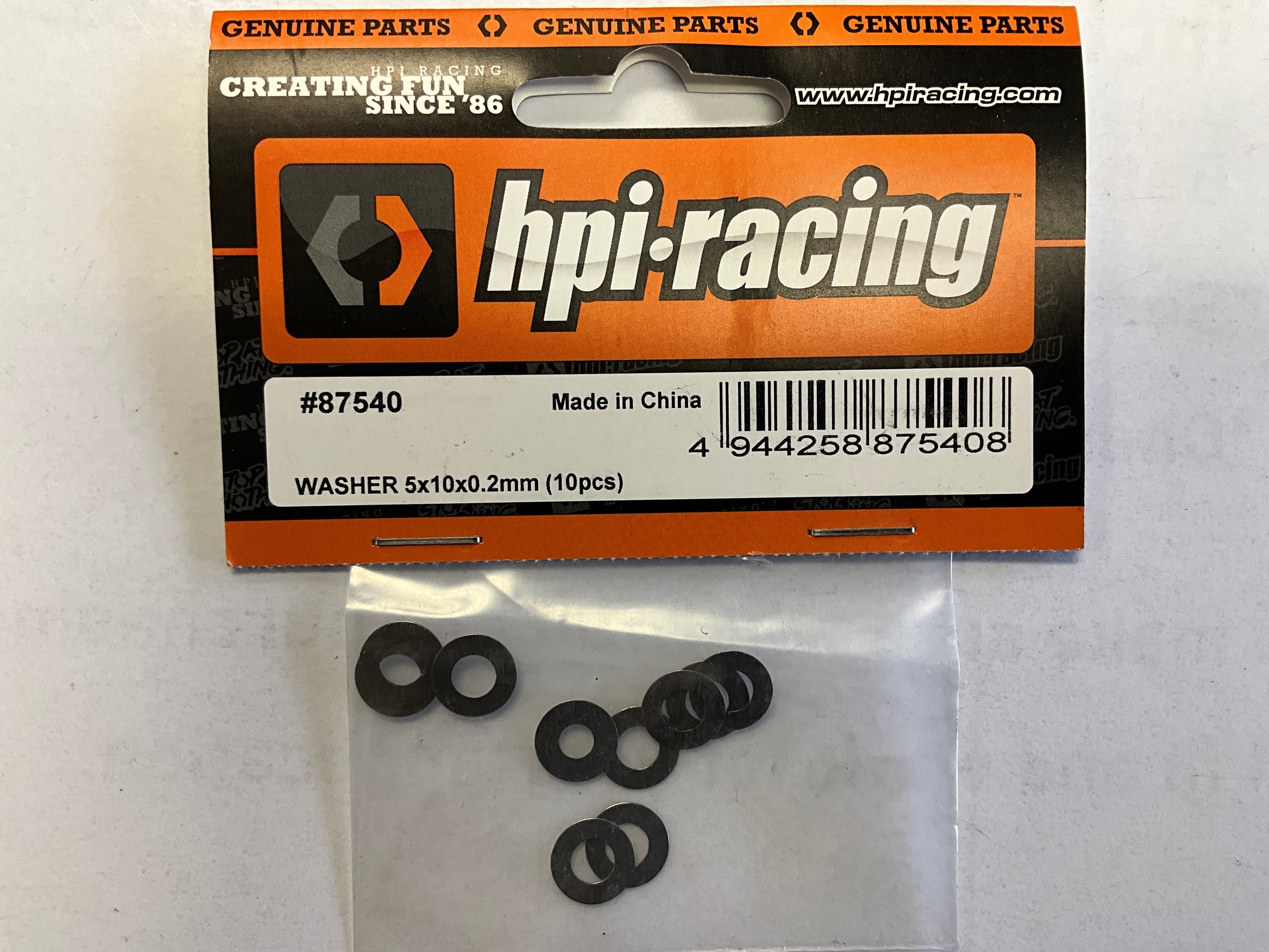 HPI Washer, 5X10X0.2mm, (10pcs), Savage XS Flux