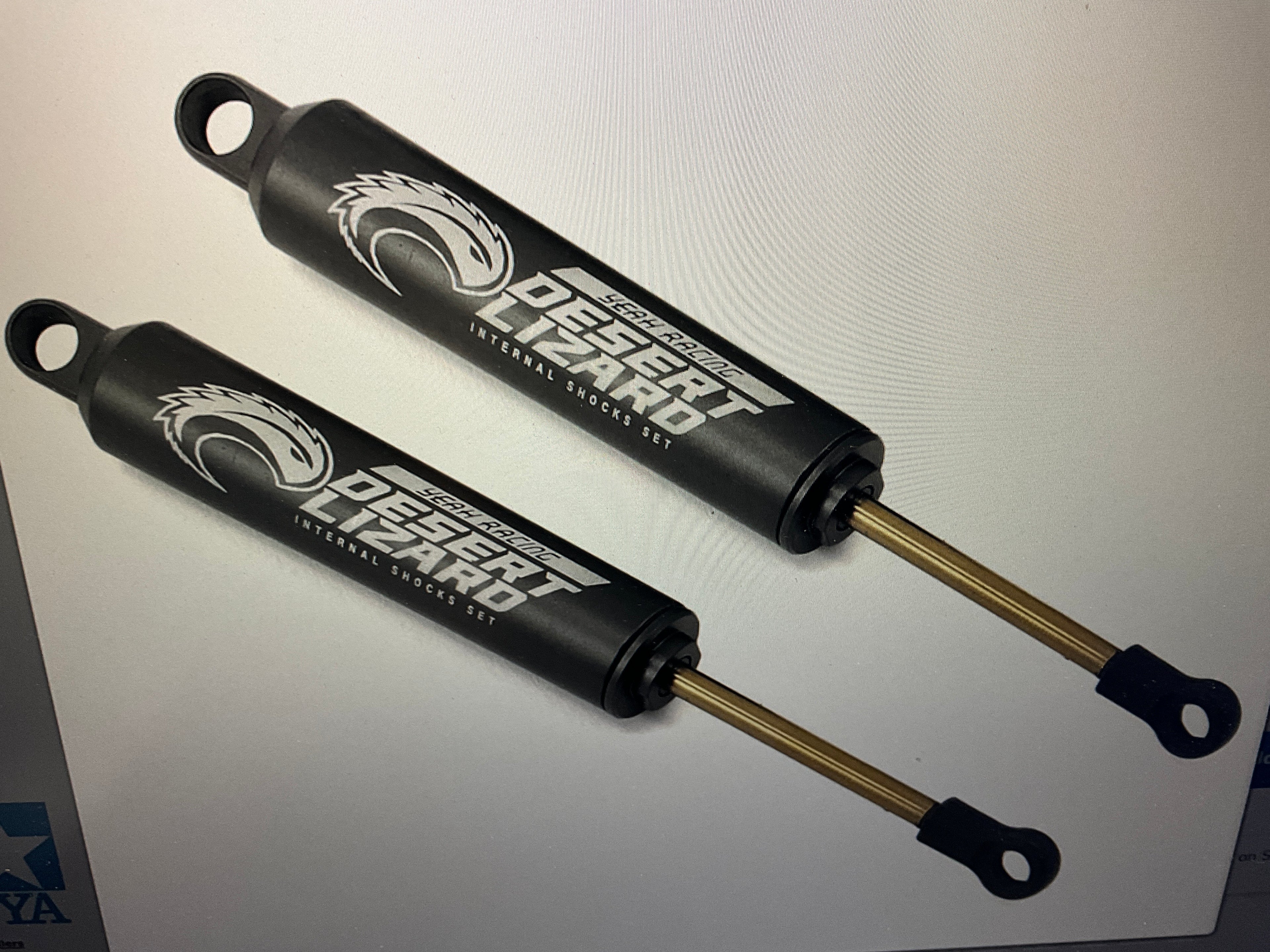 Yeah Racing 110mm Desert Lizard Two Stage Internal Spring Shock (2) (Black)