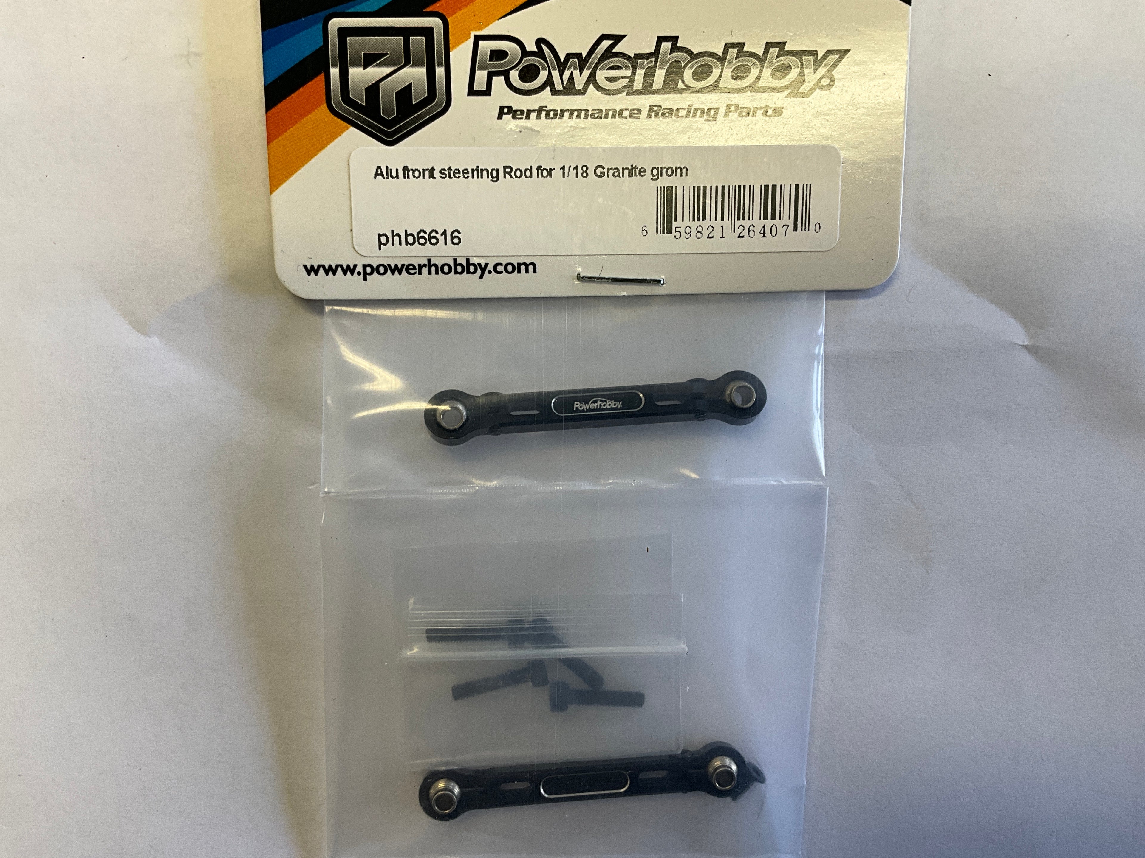 Powerhobby Aluminum Front Steering Rod for 1/18 Granite / Typhon Grom