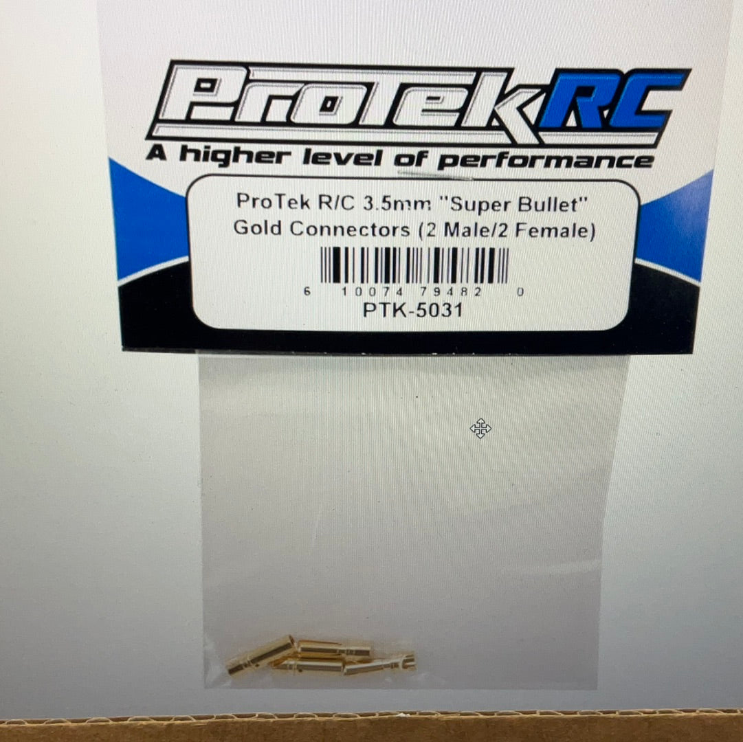 ProTek RC 3.5mm "Super Bullet" Gold Connectors (2 Male/2 Female)