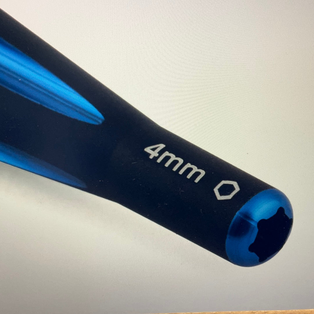 Samix SCX24 2-in-1 Hex Wrench/Nut Driver (Blue) (.050" Hex/4mm Nut)