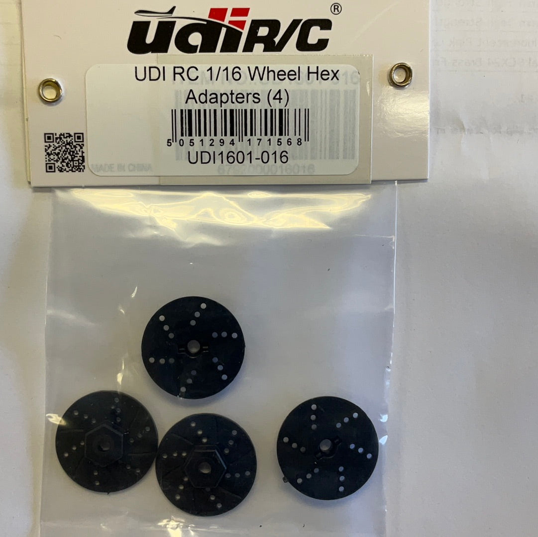 UDI RC 1/16 Wheel Hex Adapters (4)