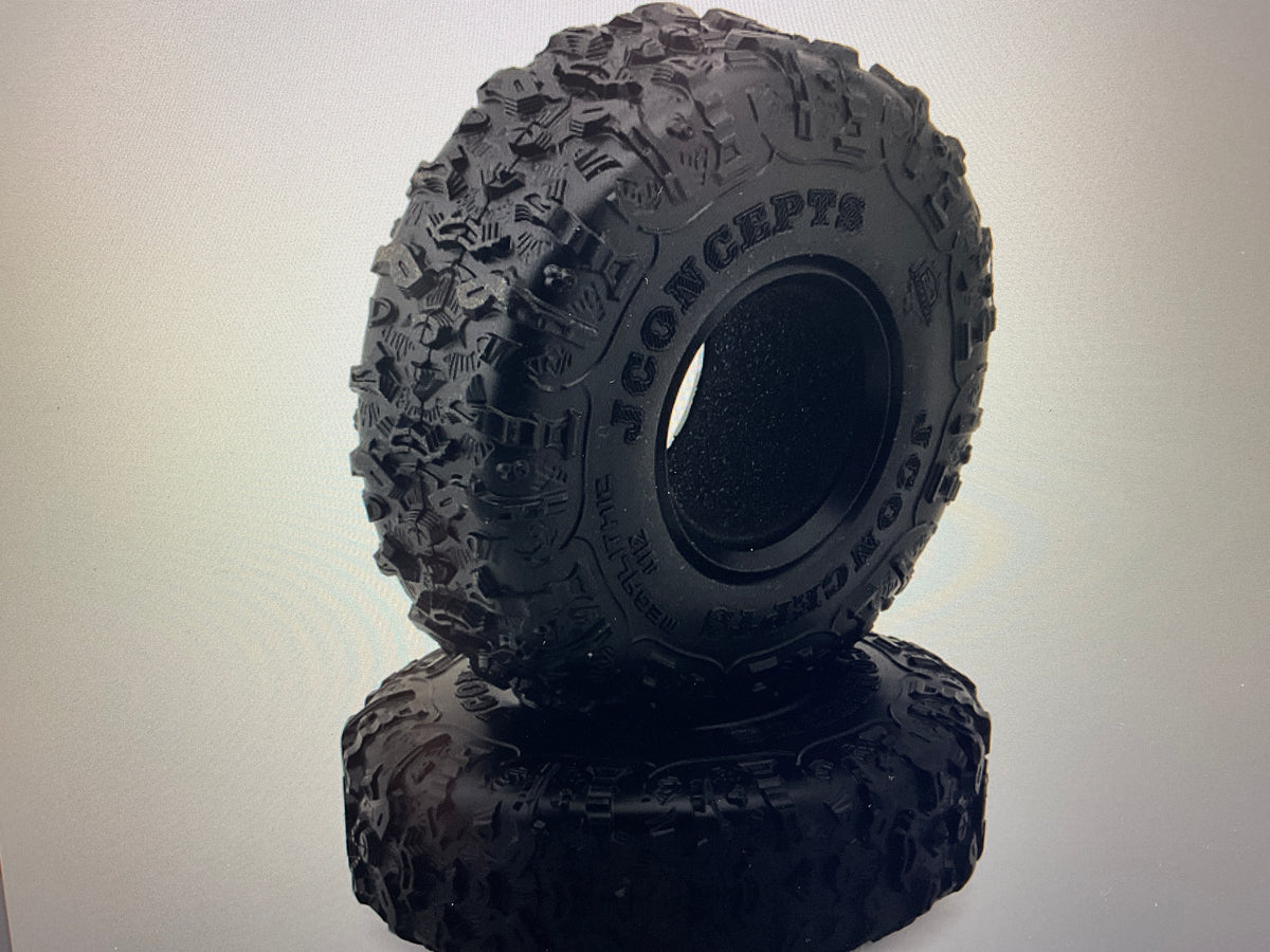 JConcepts Megalithic 2.2" All Terrain Rock Crawler Tires (2) (OD - 5.25”) (Green) w/Foam Inserts