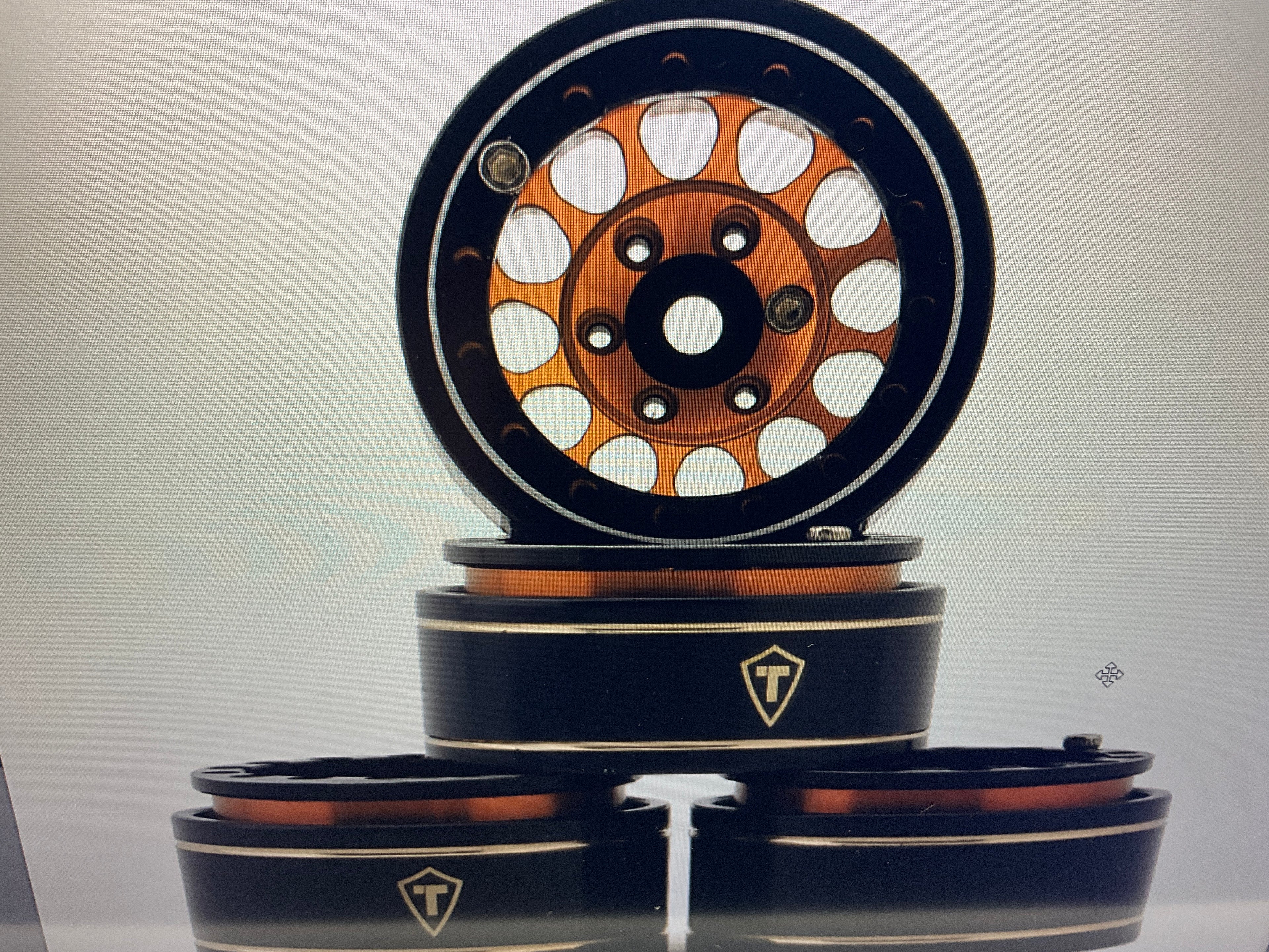Treal Hobby Type I 1.0" Classic 12-Spoke Beadlock Wheels (4) (27.2g)