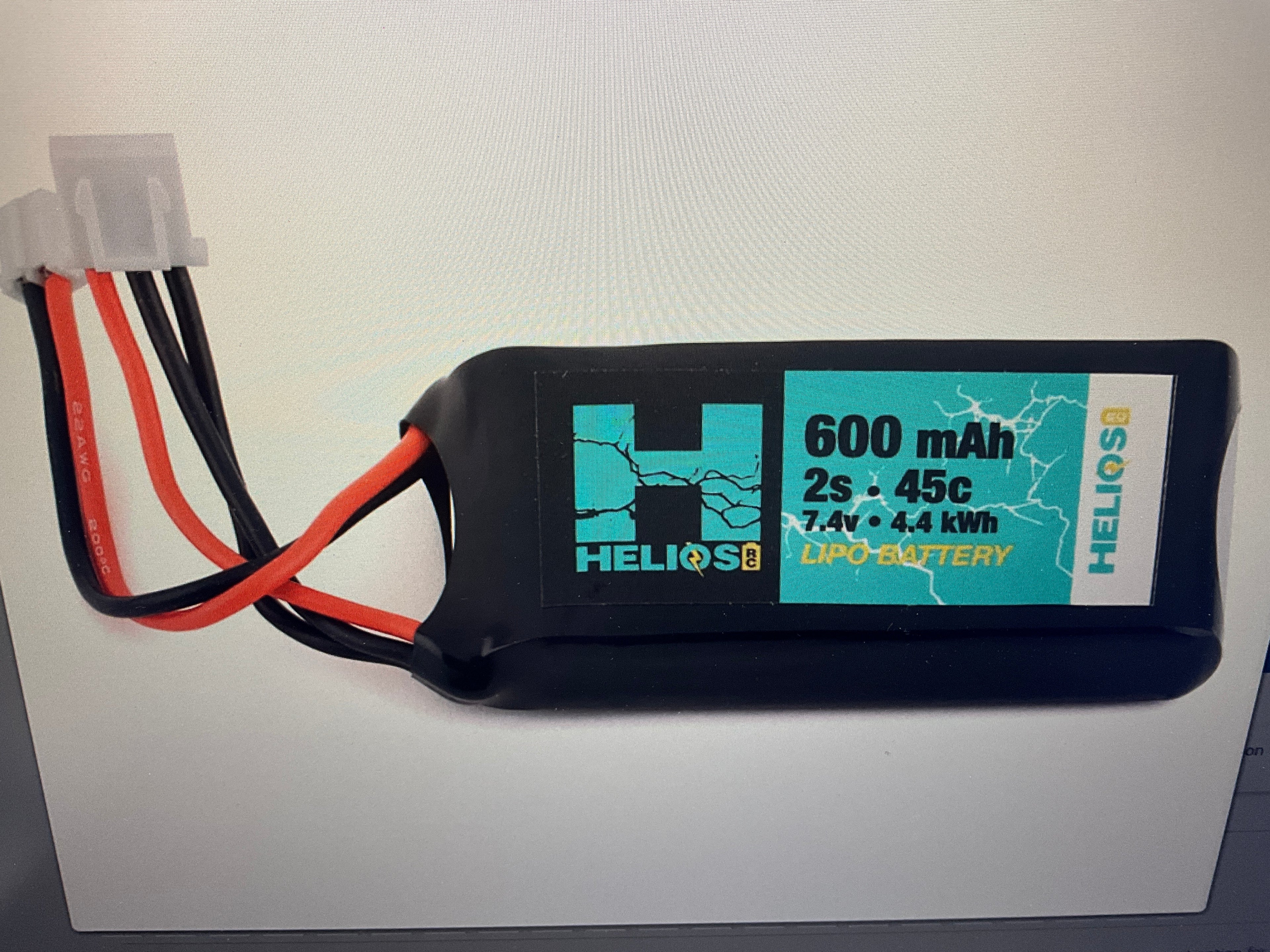 Helios RC 2S 45C LiPo Battery w/PH2.0 Connector (7.4V/600mAh)