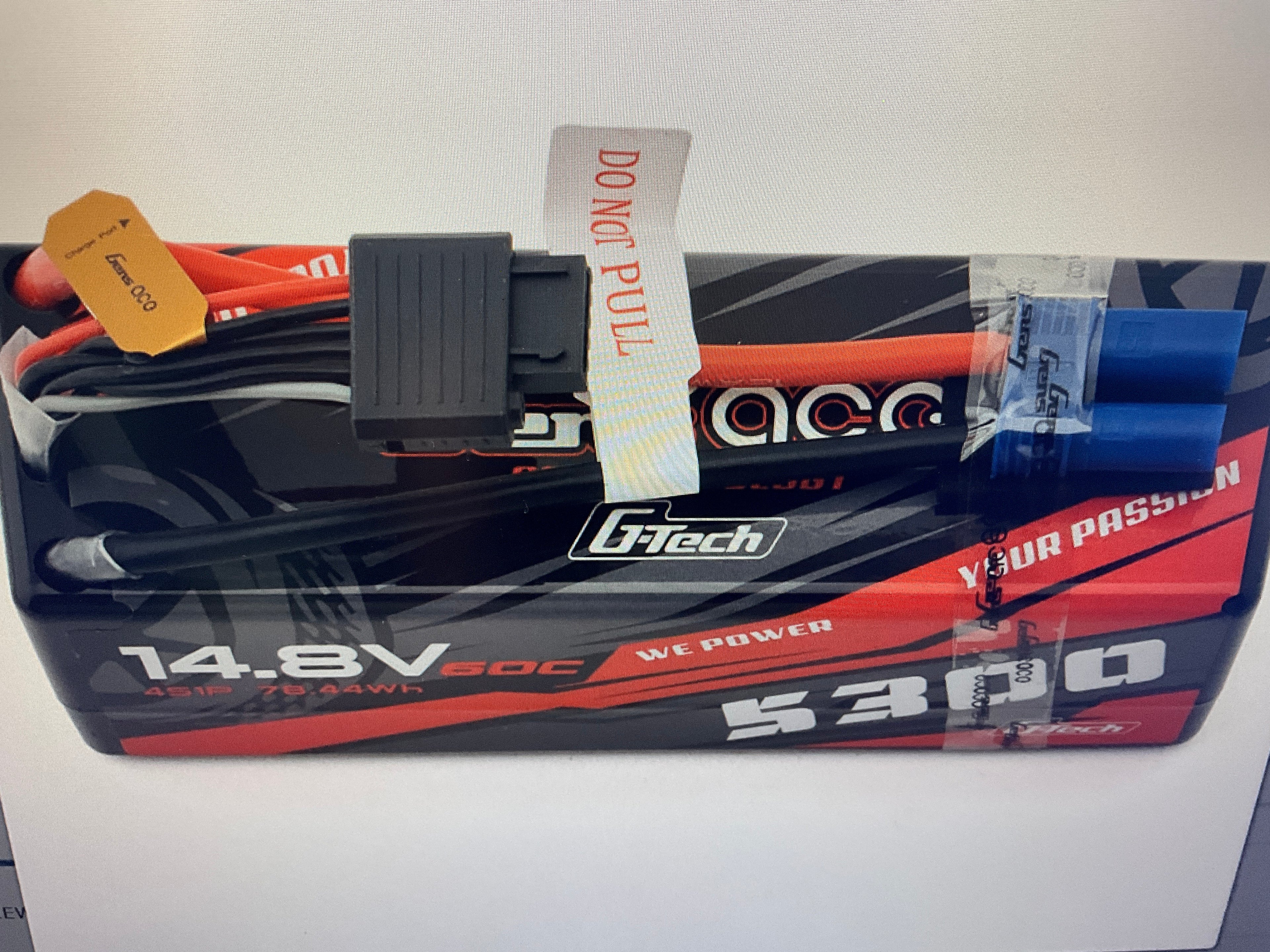 Gens Ace G-Tech Smart 4S LiPo Battery 60C (14.8V/5300mAh) w/EC5 Connector
