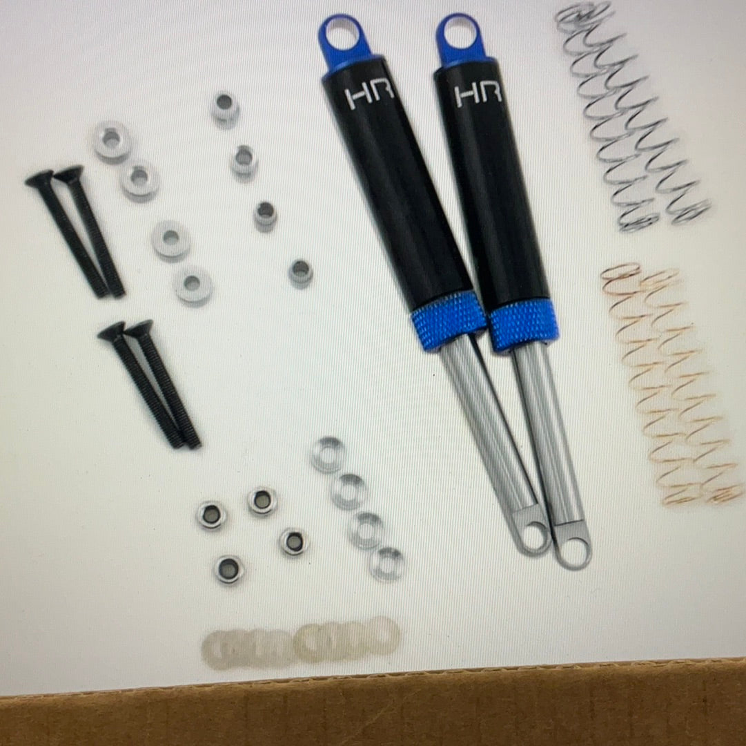 Hot Racing 100mm Internal Spring Air Shocks (Blue) (2)