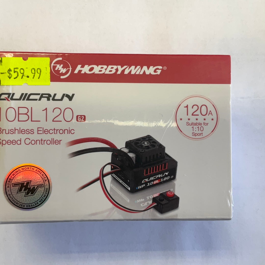 Hobbywing QuicRun 10BL120 G2 120A 1/10 Sensorless Brushless ESC