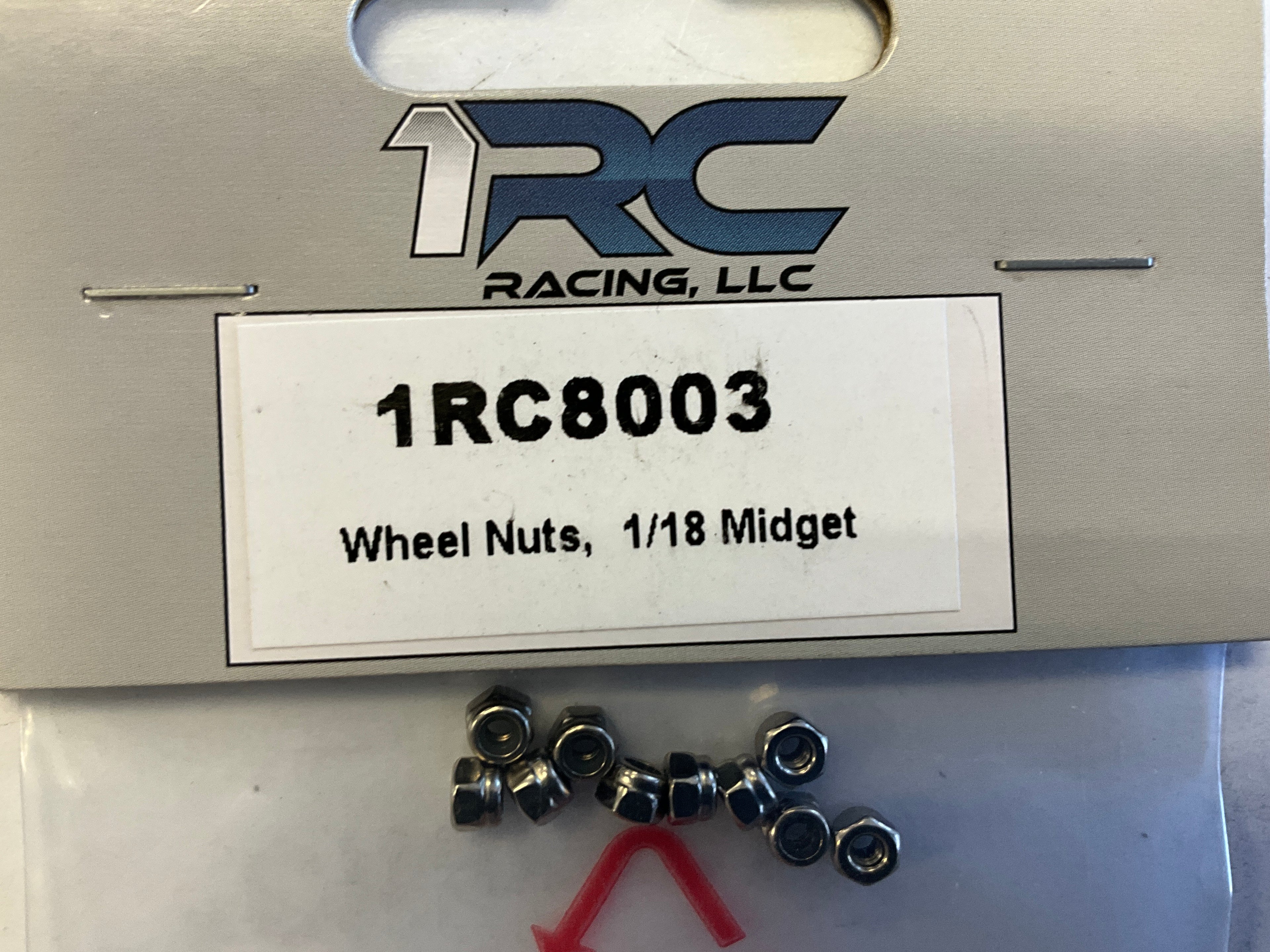 1RC Racing 2x0.4x4mm Wheel Nuts (10) (Midget/Sprint/EDM/Late Model)