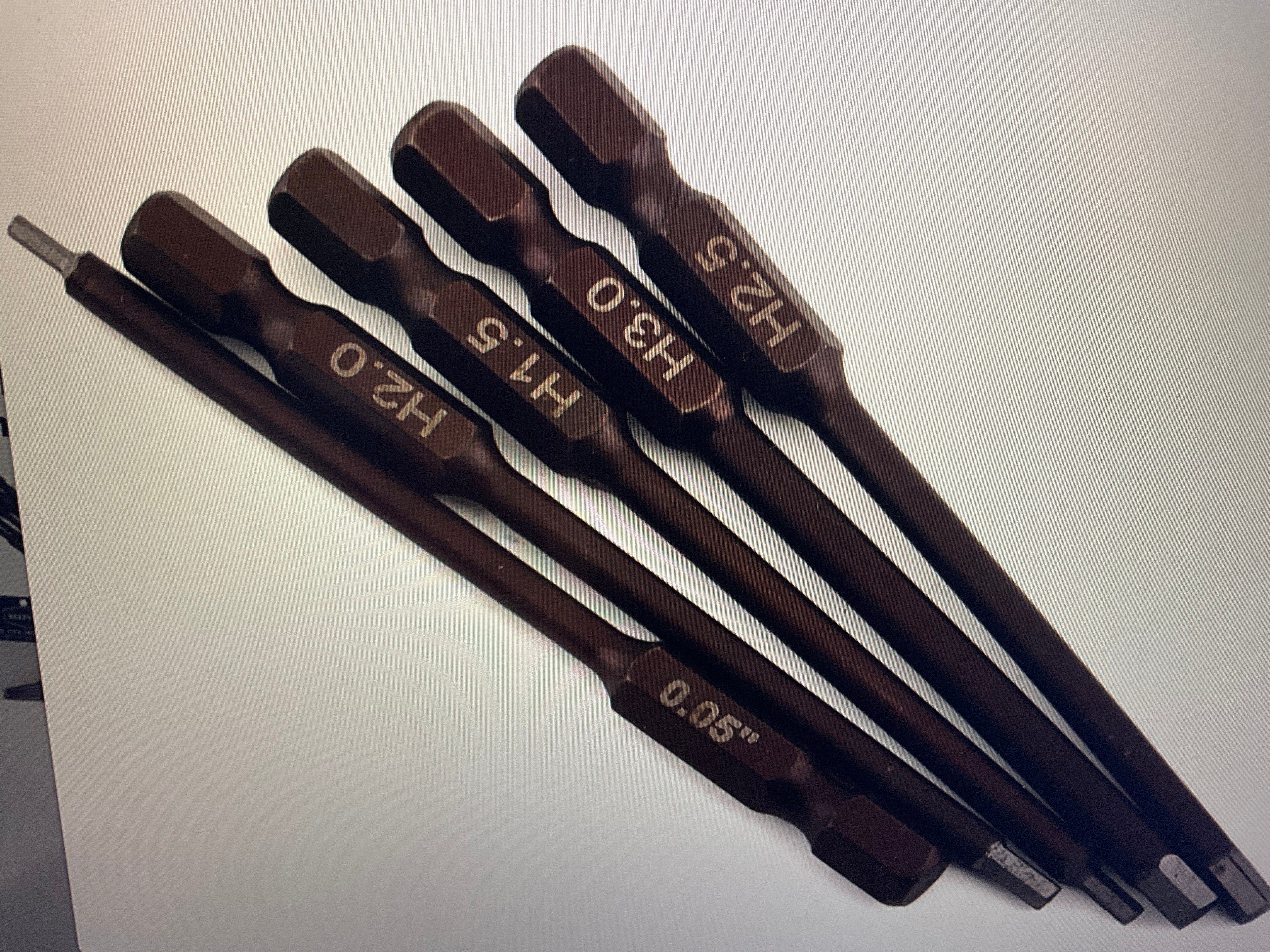 Reefs RC Multitool Metric Hex Driver Bits (5) (5mm Drive)