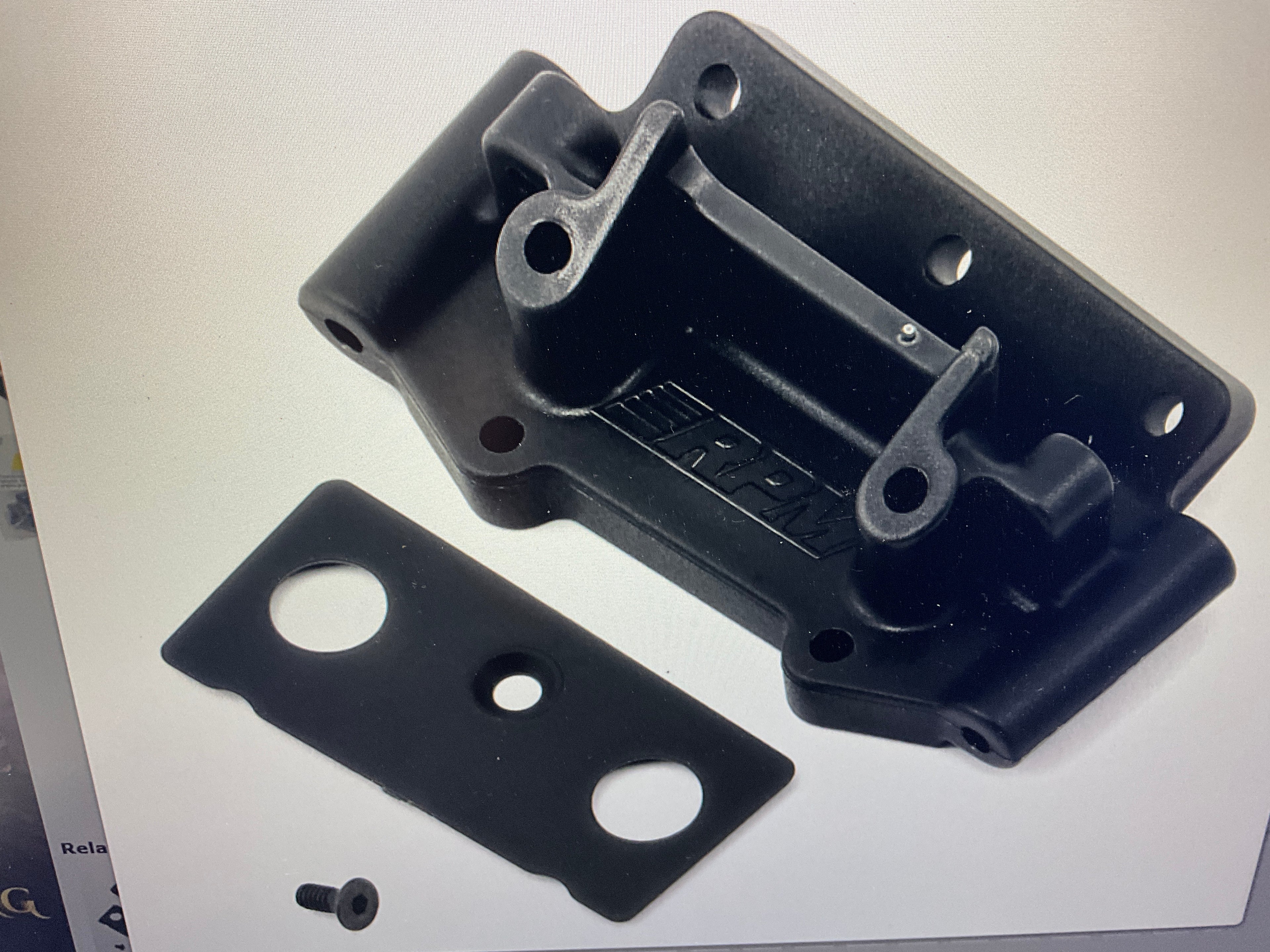 RPM Front Bulkhead for Traxxas 2WD (Black)
