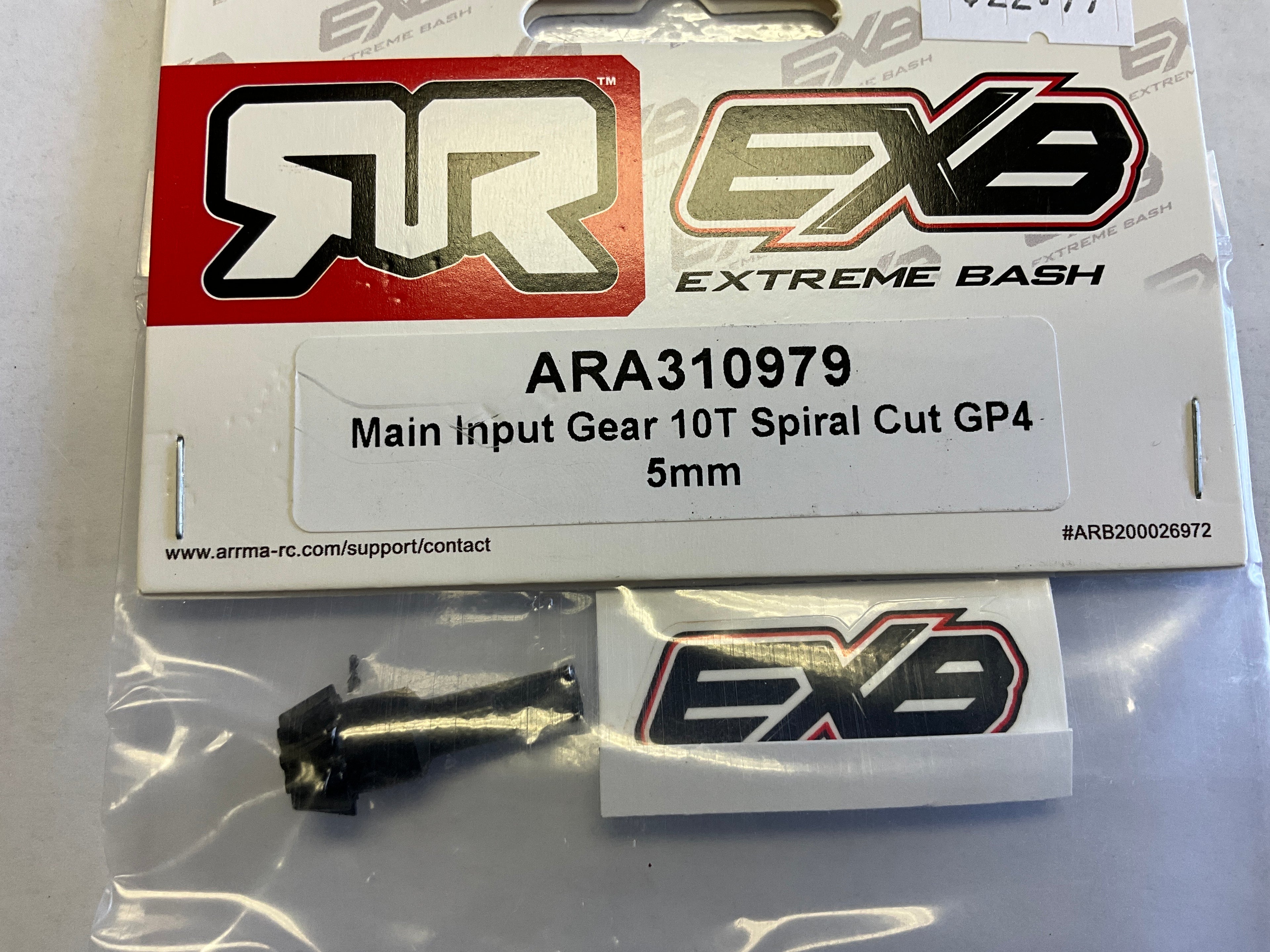 ARRMA Main Input Gear 10T Spiral Cut GP4 5mm