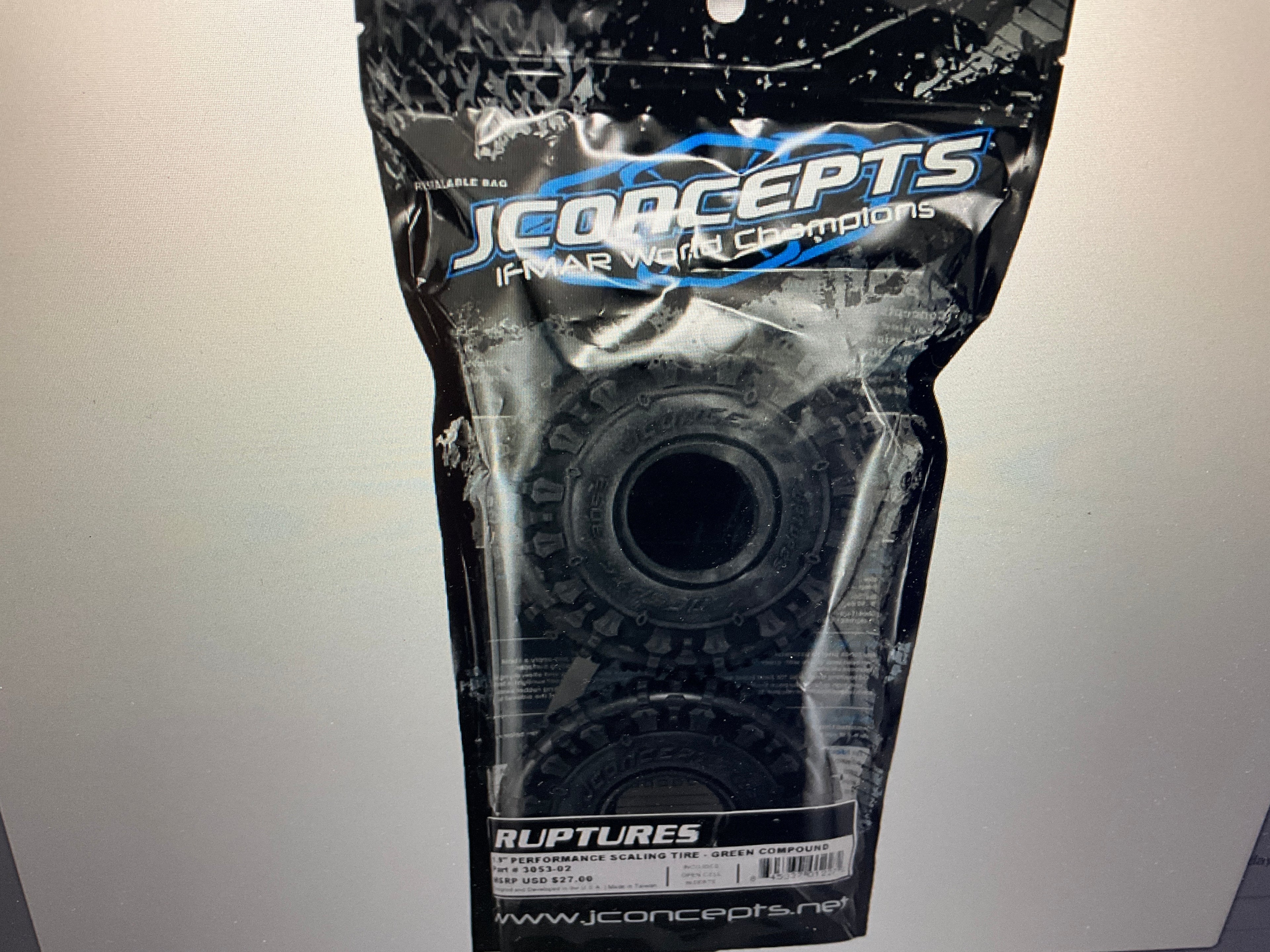 JConcepts Ruptures 1.9" Rock Crawler Tires (2) (Green)