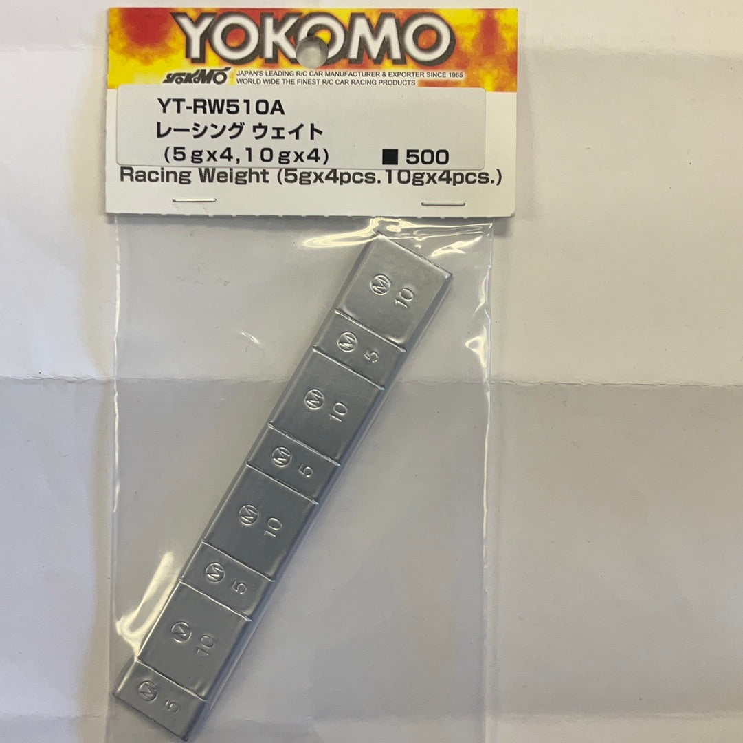 Yokomo Self Stick Chassis Weight Set (4x 5g & 4x 10g)