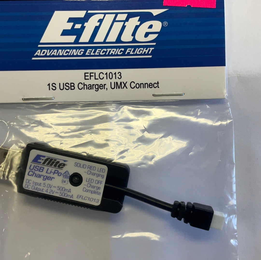 1S USB Li-Po Charger, 500mAh High Current UMX
