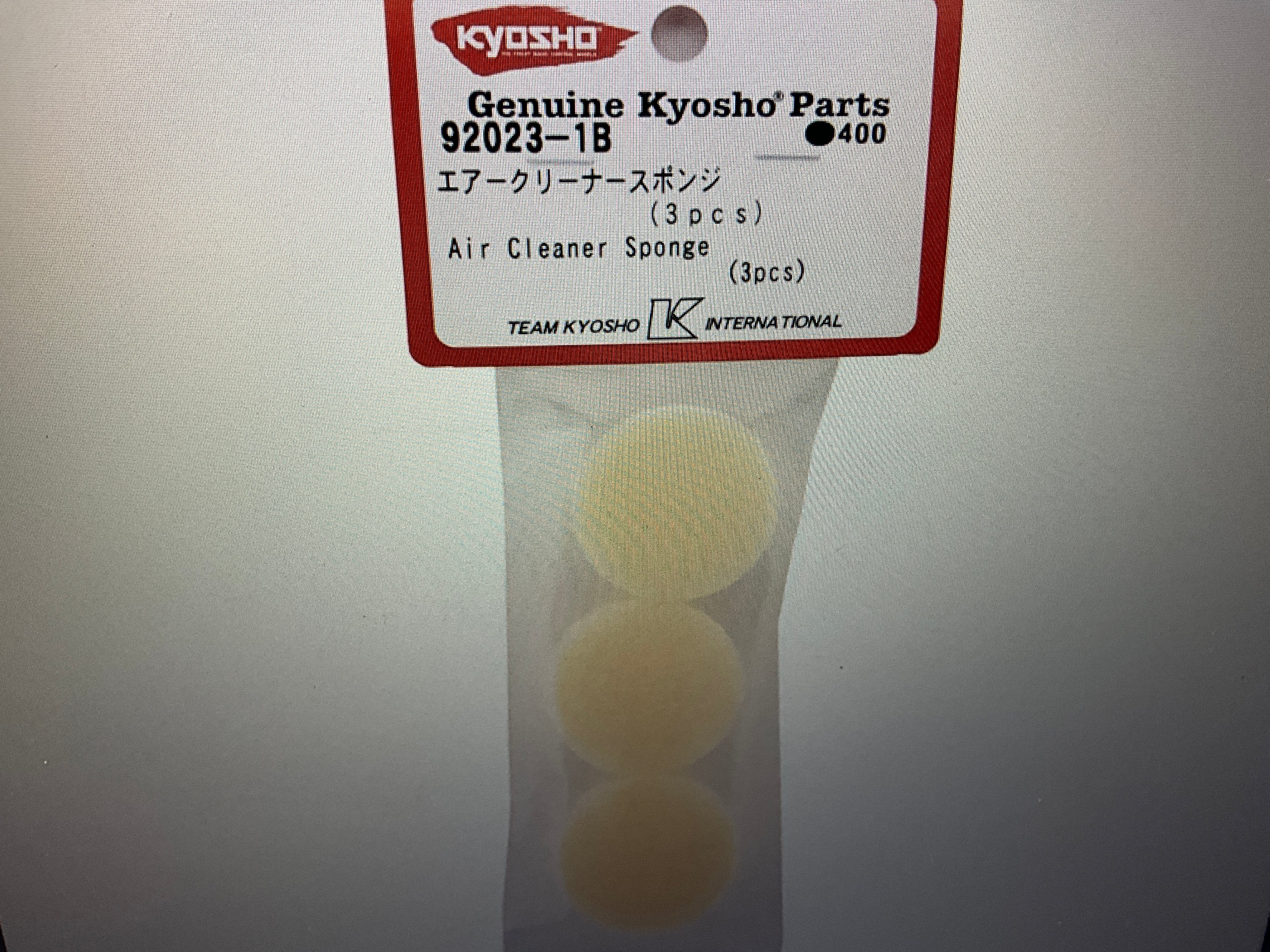 Kyosho V-ONE R4 Air Filter (3)