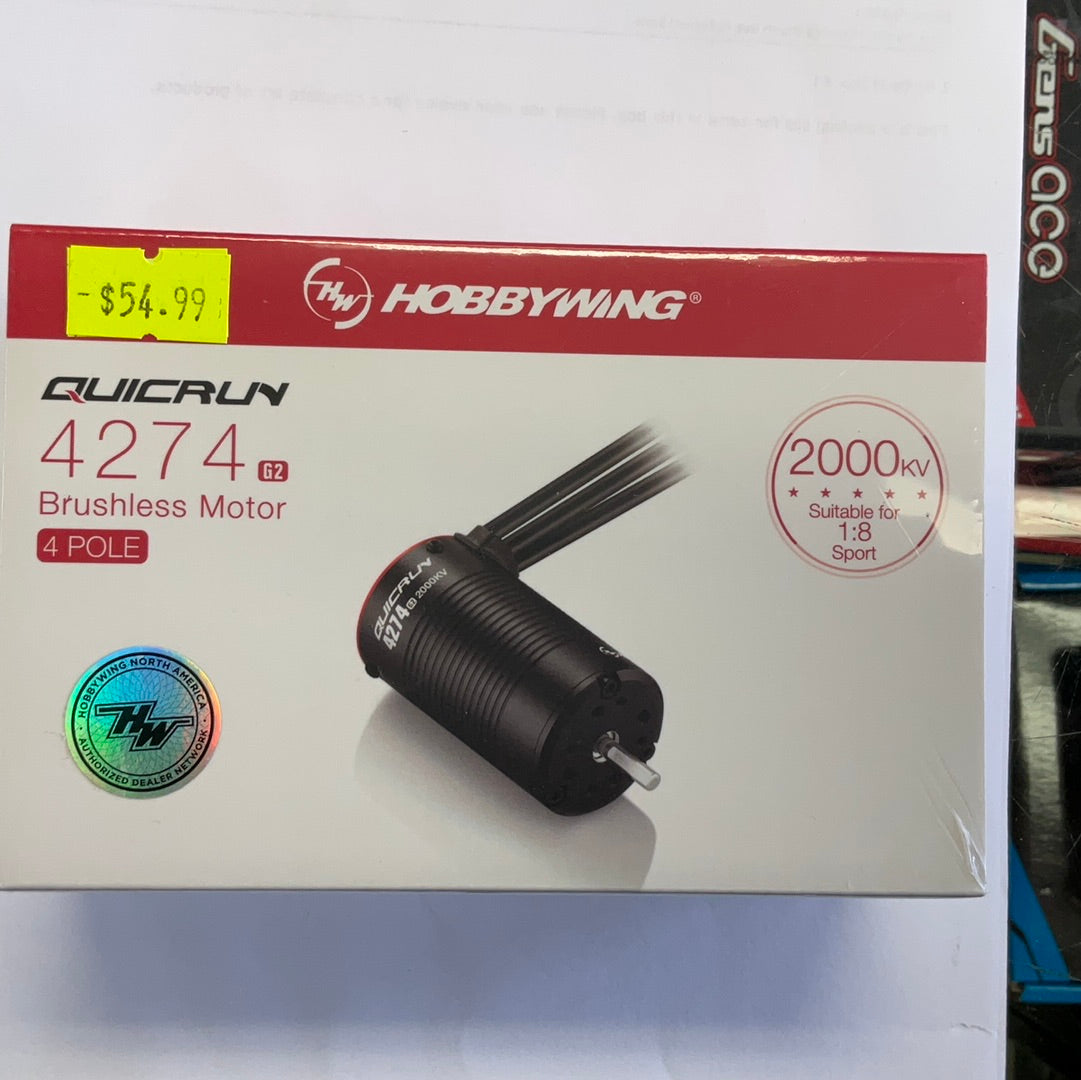 Hobbywing QuicRun 4274SL Sensorless Brushless Motor (2000kV)