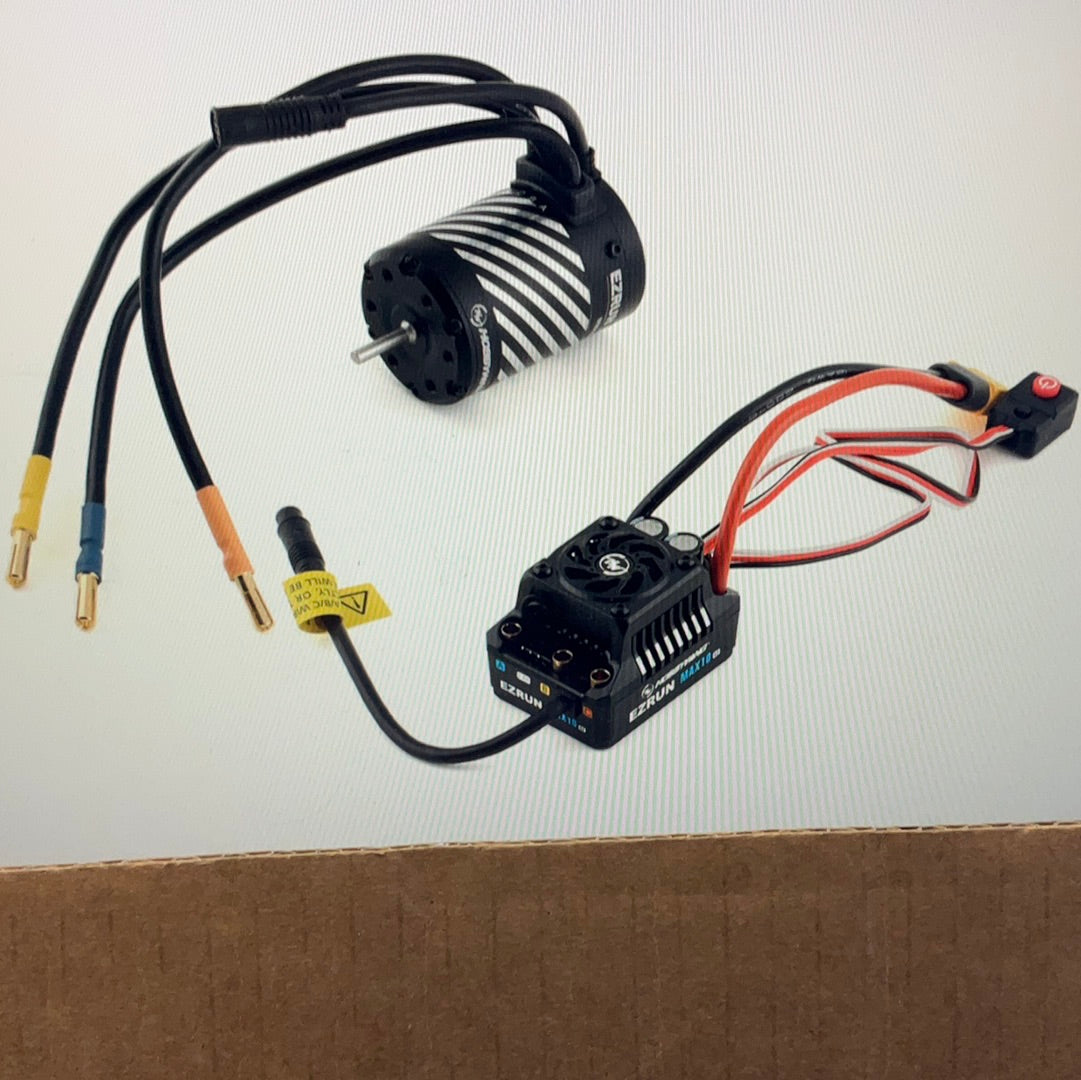 Hobbywing EZRun MAX10 G2 80 Amp Sensored Brushless Waterproof ESC/3652SD Motor Combo (3300kV)