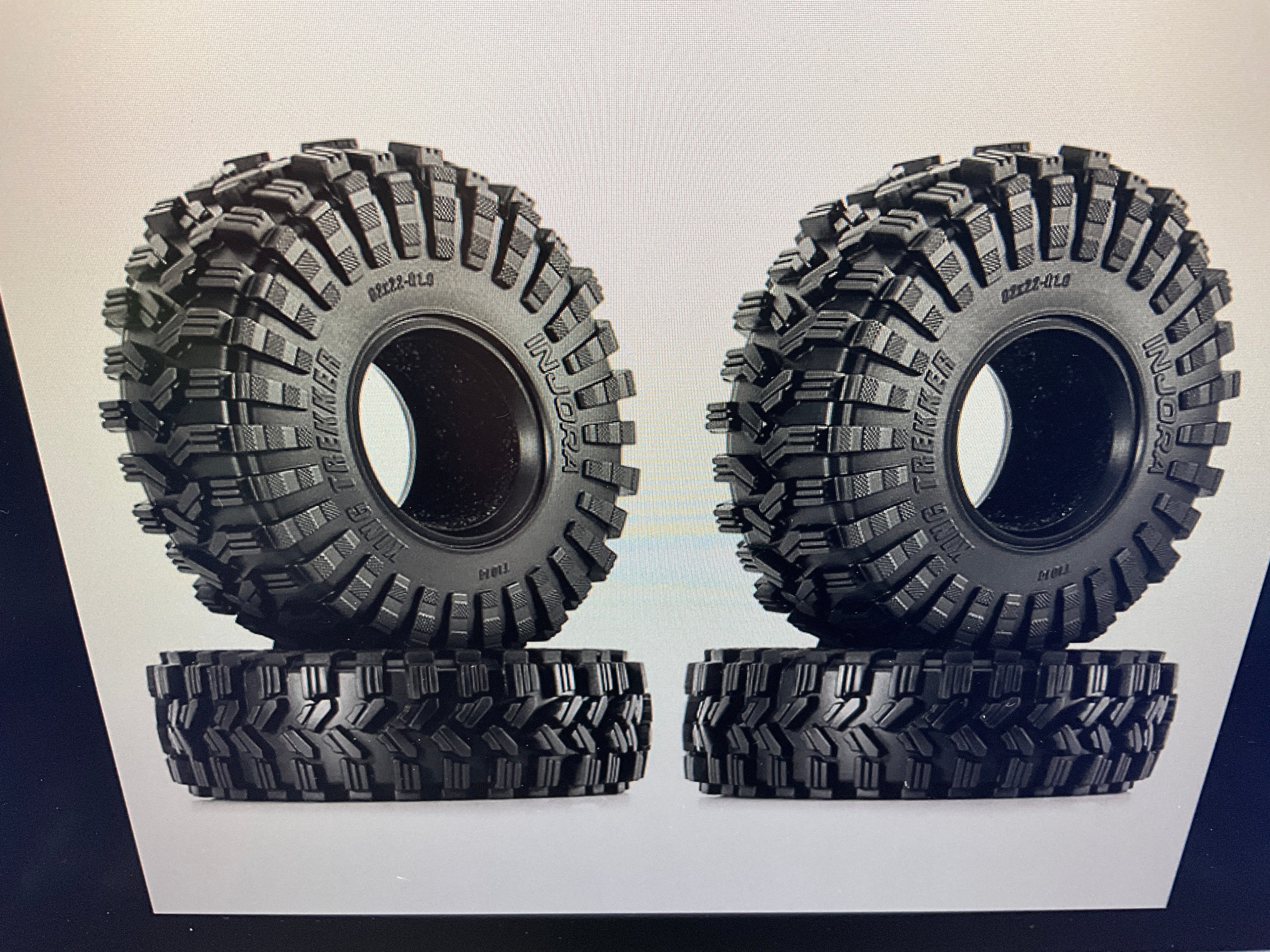 INJORA 1.0" 62*22mm King Trekker G2 Tires (T1014) (4)