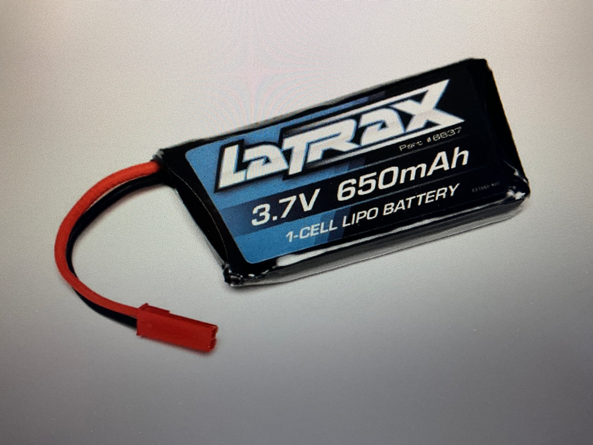 650 mAh 3.7 Volt 1-Cell LiPo Battery