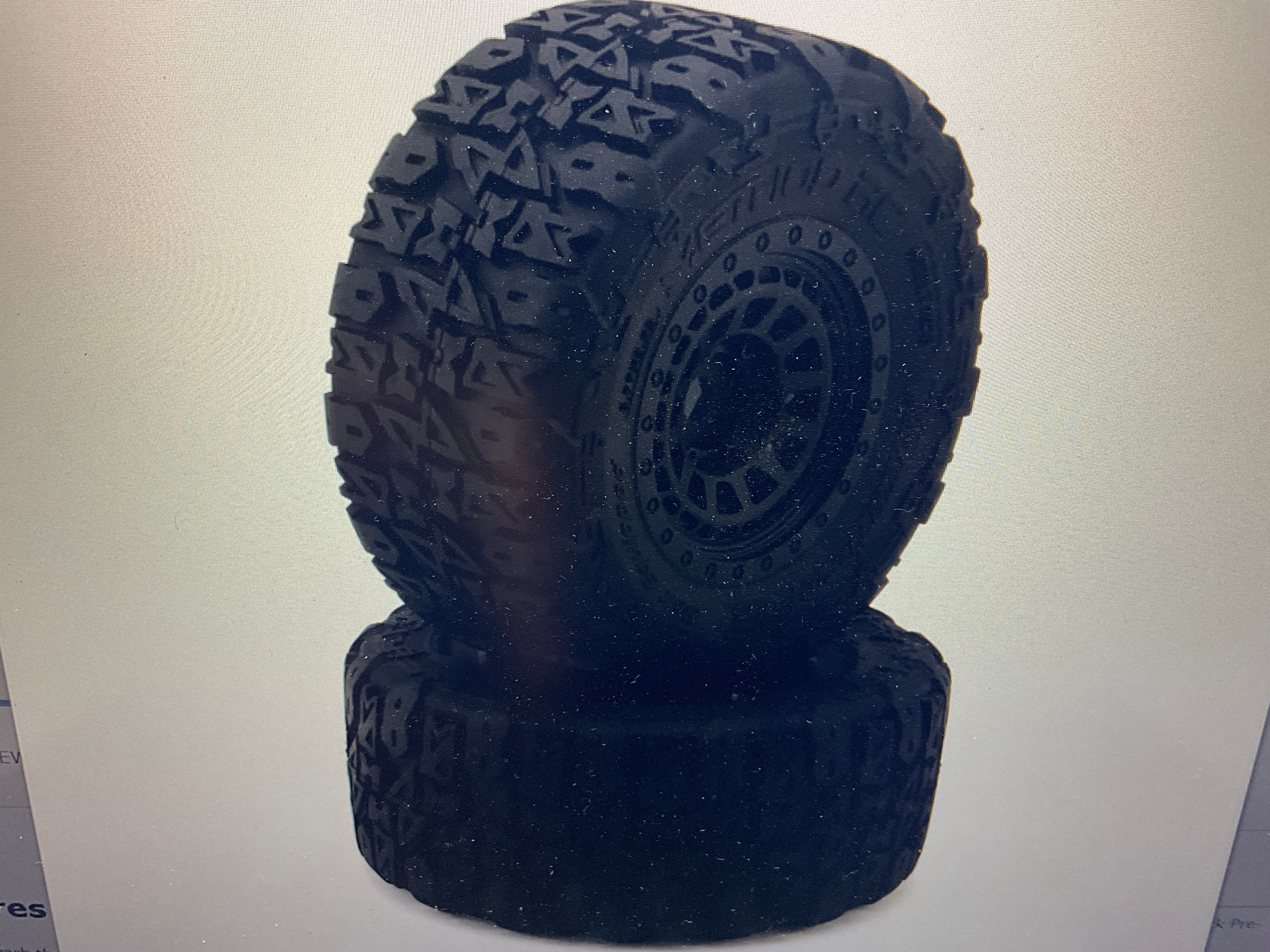 Method RC Terraform V2 Belted 1/8 Monster Truck Pre-Mounted Tires w/17mm Hex & Array Wheels (Black) (2)