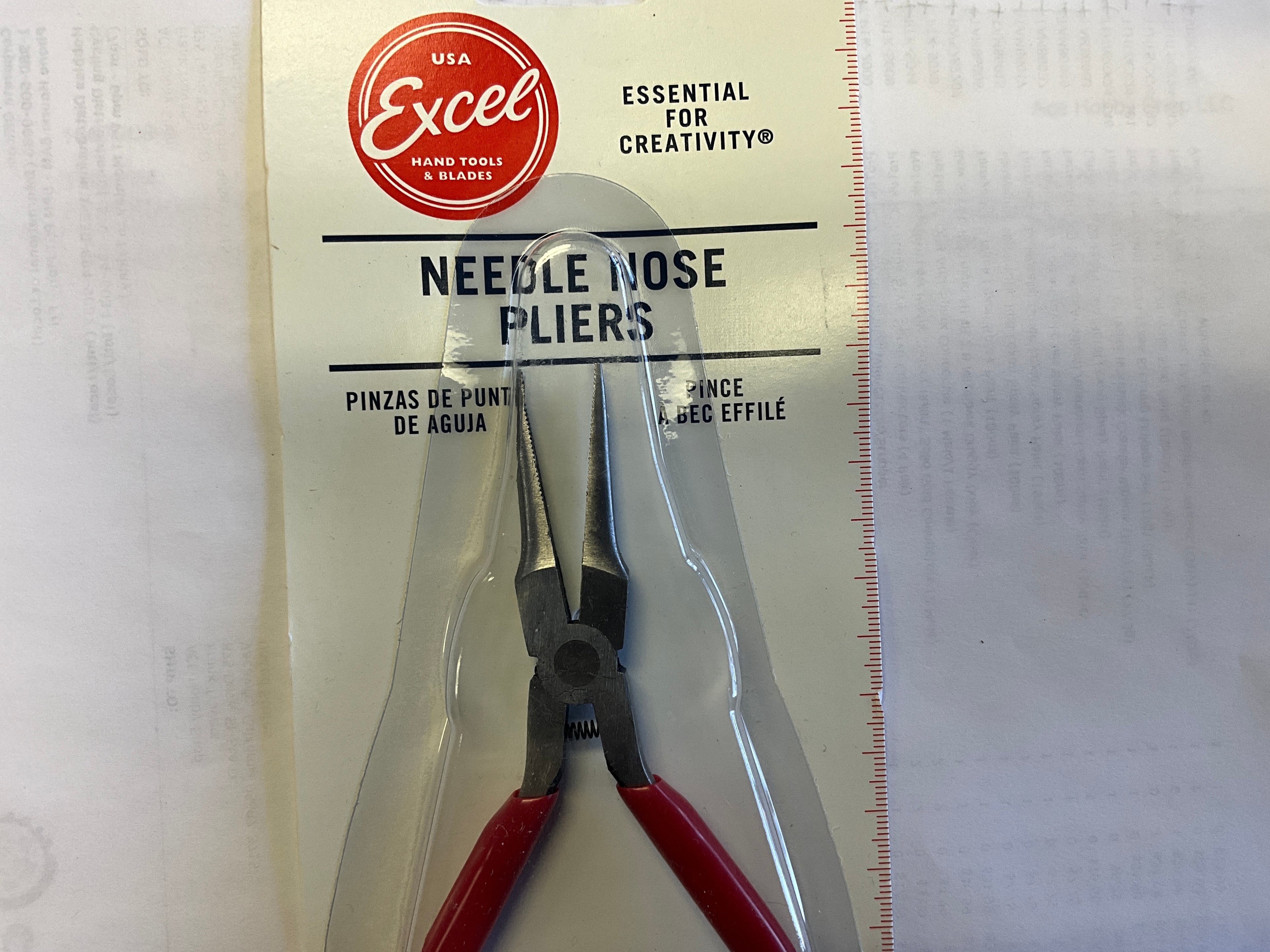 Excel 5" Serrated Jaw Needle Nose Pliers