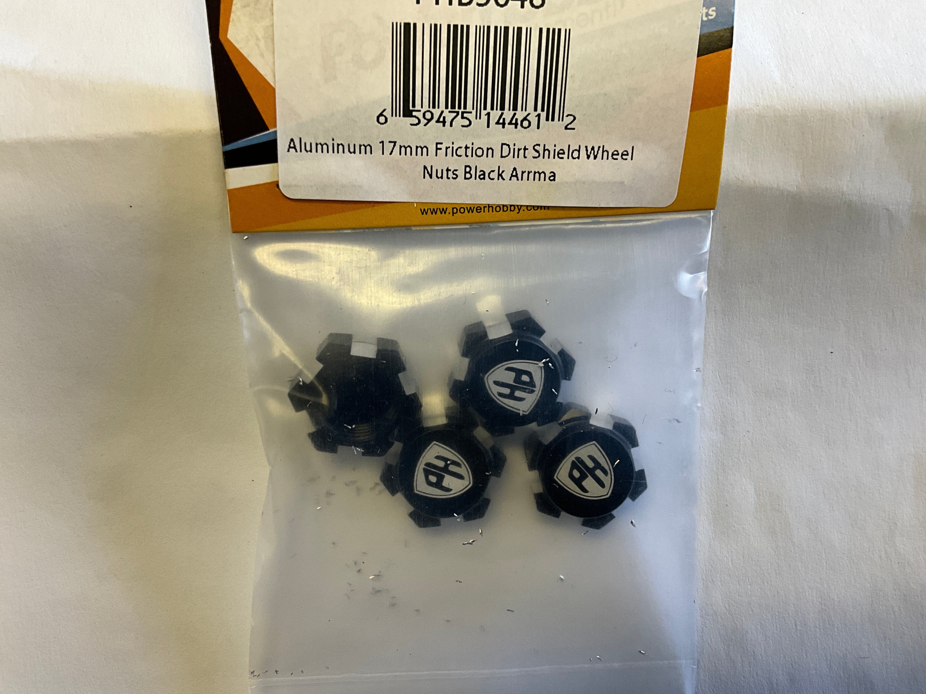 Powerhobby Aluminum 17mm Friction Dirt Shield Wheel Nuts Arrma