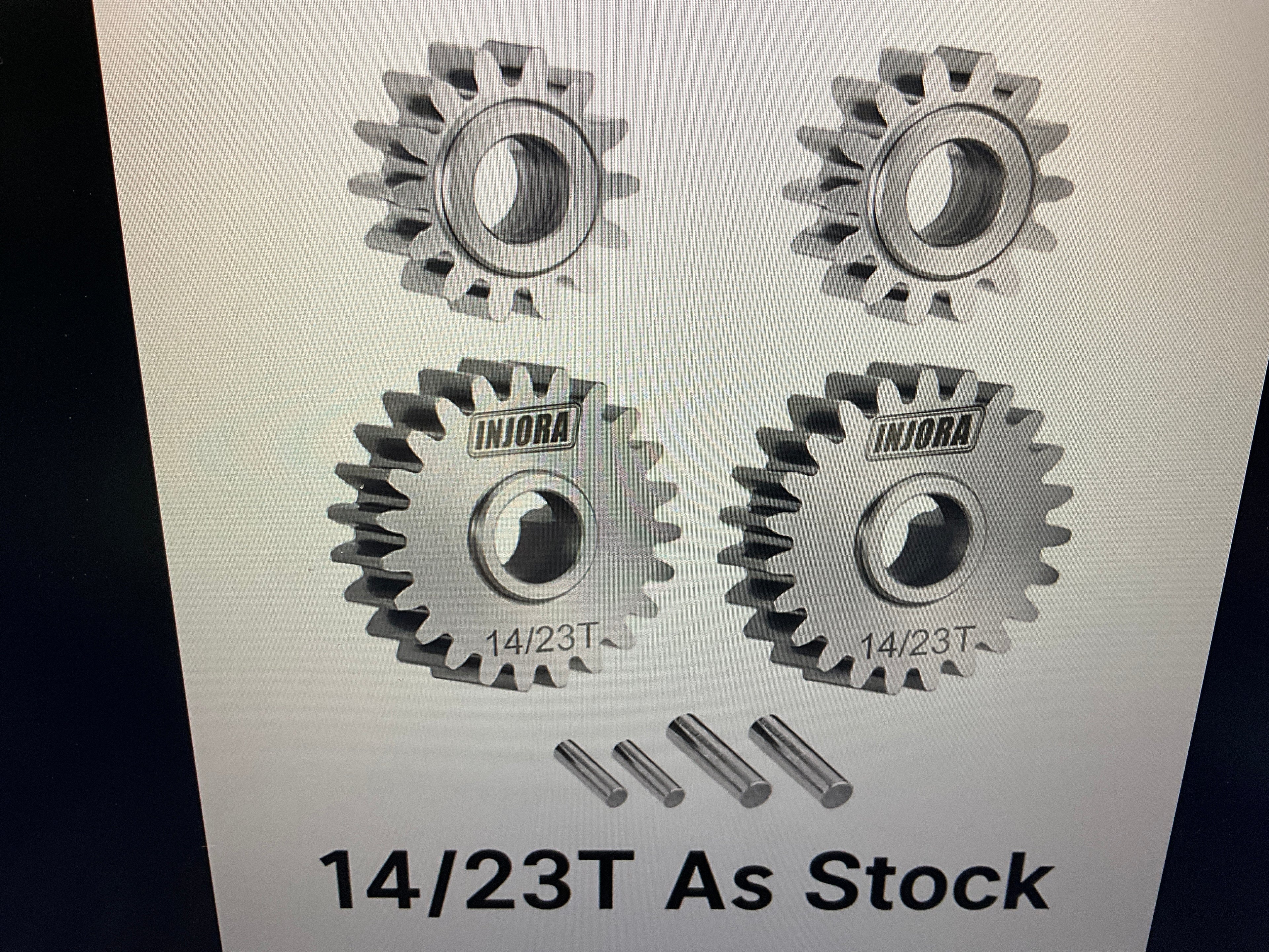 INJORA Stainless Steel Portal Gears Set for 1/18 Redcat Ascent-18 & Scout II Apex