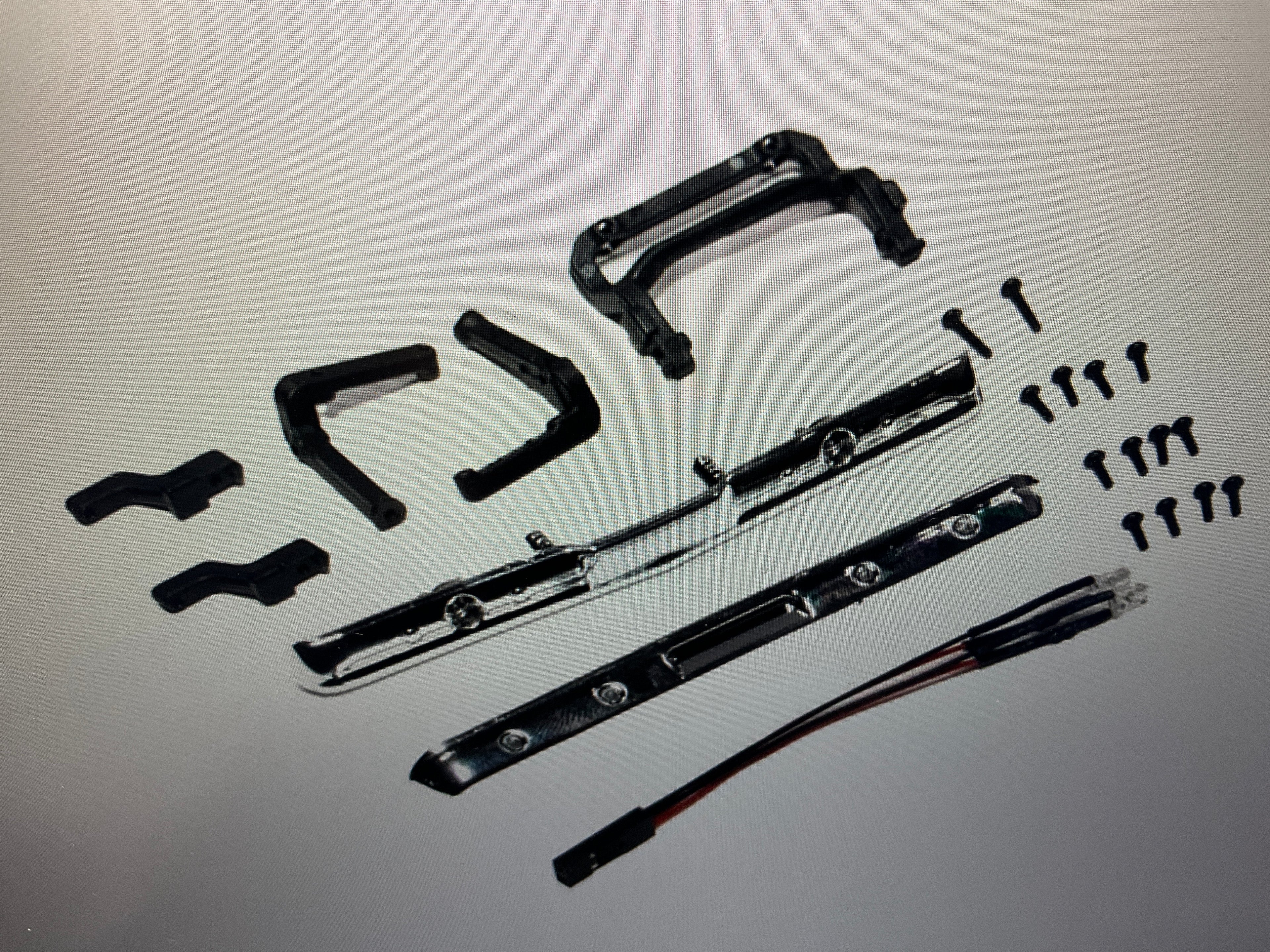 AXIAL Bumper Set with LED: SCX24 Chevy C10