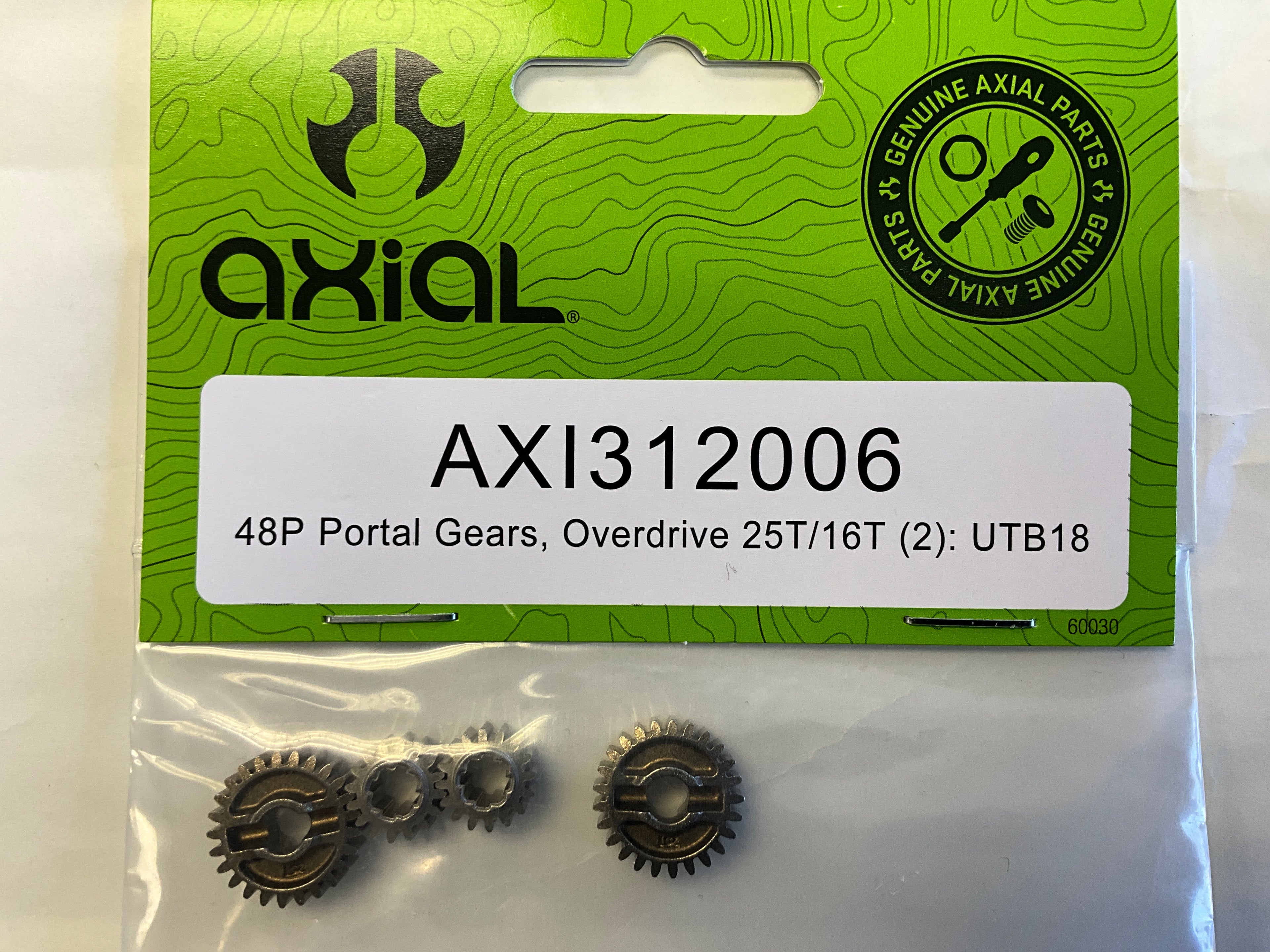 AXIAL 48P Portal Gears, Overdrive 25T/16T: UTB18 (2)
