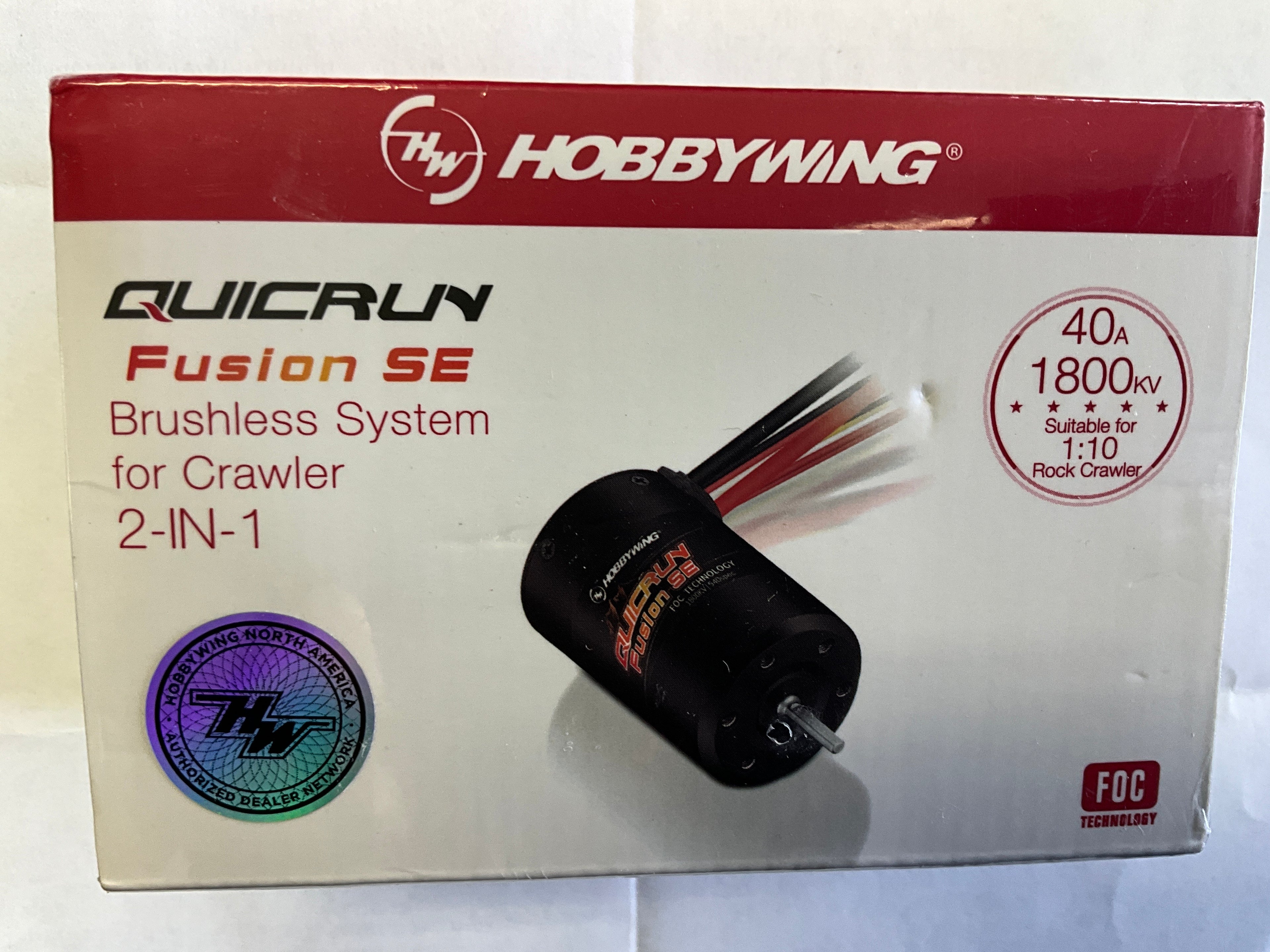 Hobbywing QuicRun Fusion SE FOC 2-in-1 Crawler Brushless ESC & Motor System (1800Kv) (540 Spec)